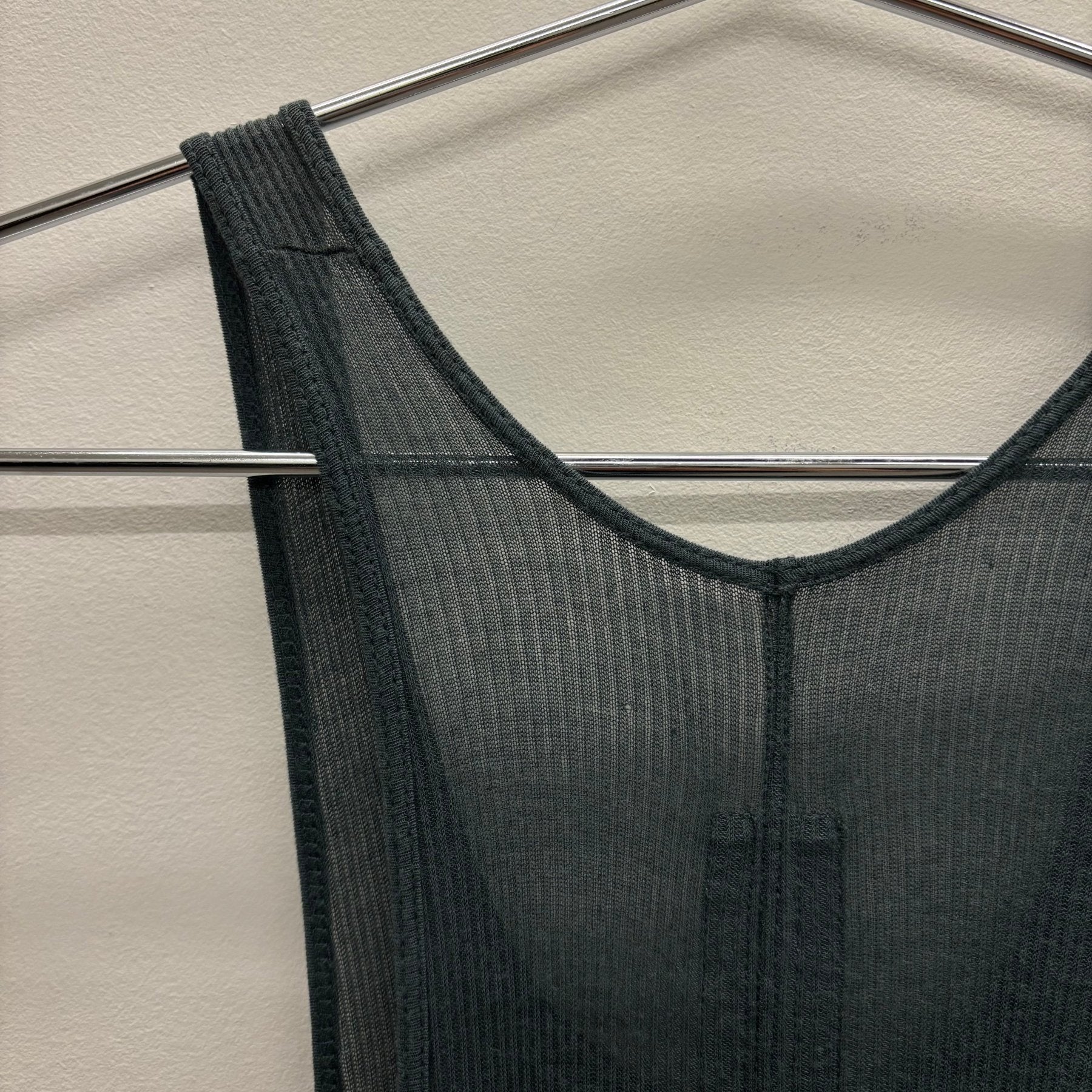 FW16 Rick Owens Mastodon Long Ribbed Tank Top - Image 7