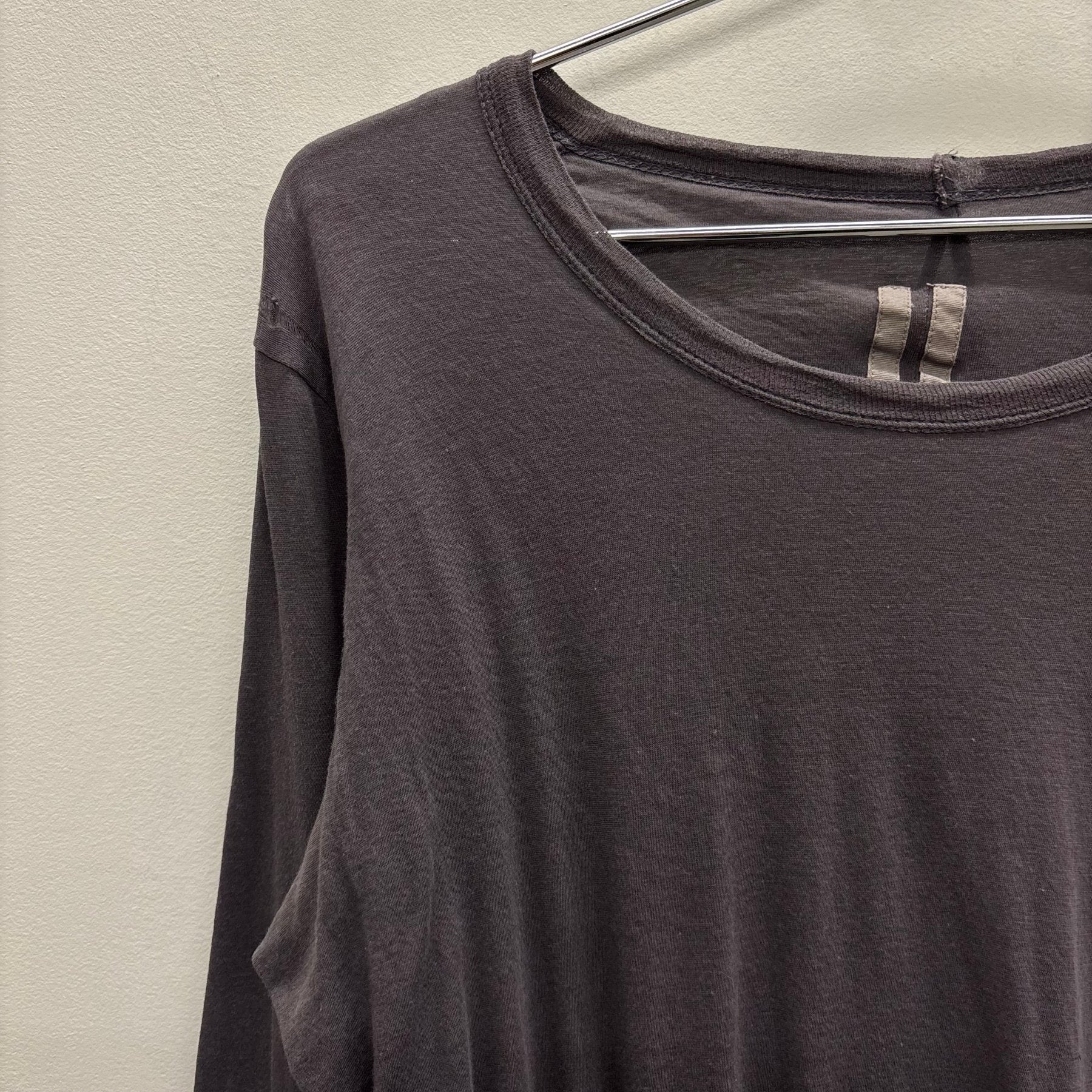 FW17 Rick Owens “GLITTER” Lilac Double Layered Long Sleeve - Image 4