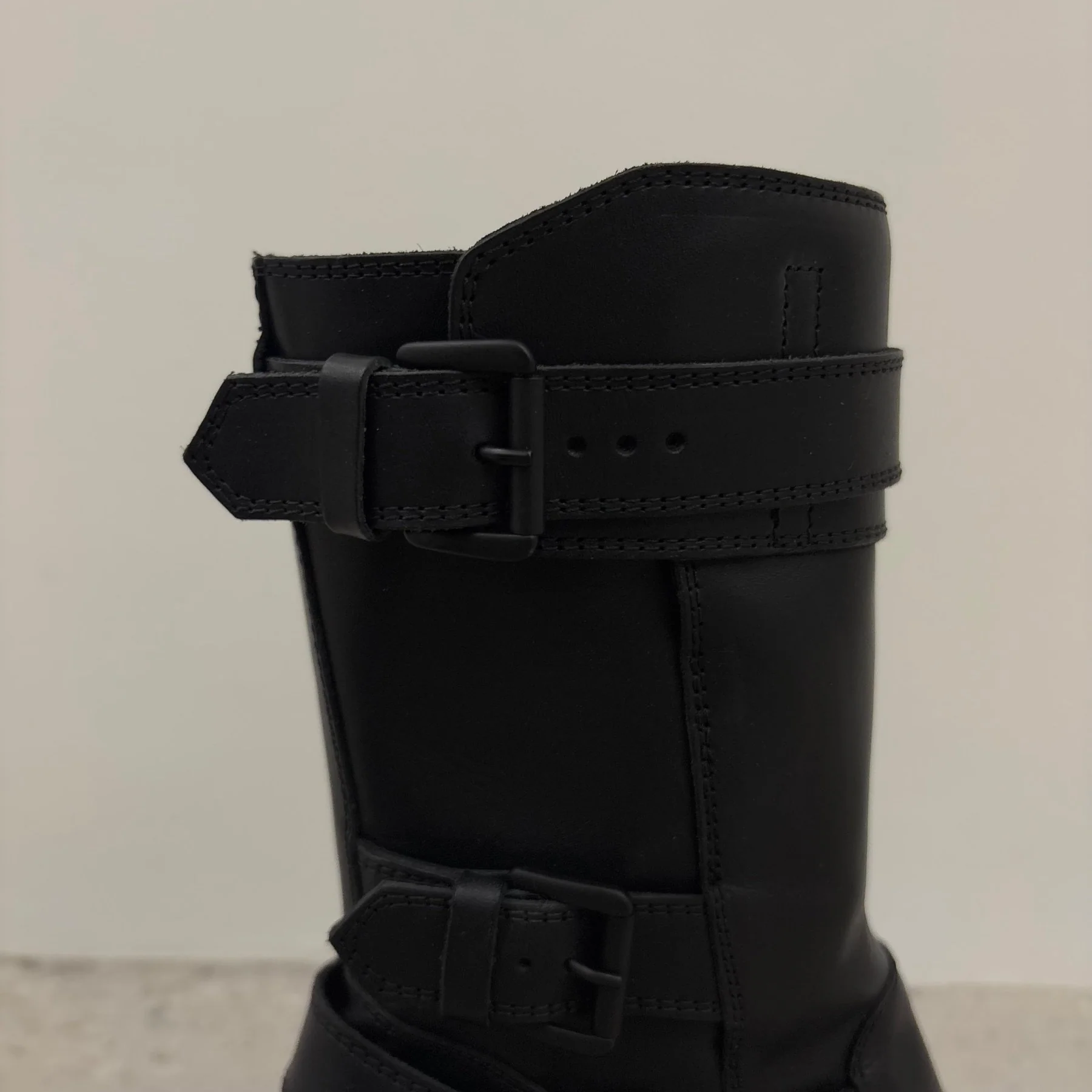 FW18 Ann Demeulemeester Leather Belt Heeled Boots - Image 6