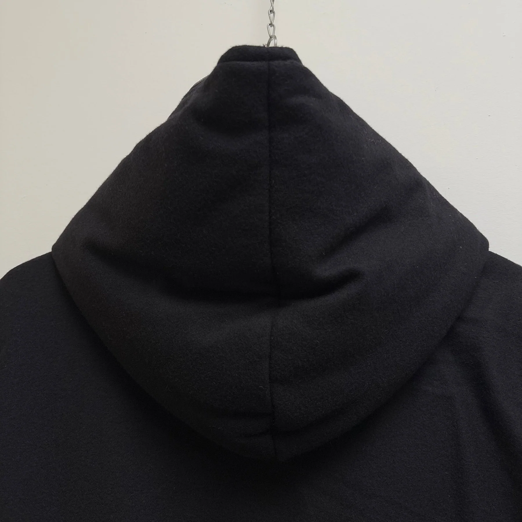 FW18 Ann Demeulemeester Wool Hooded Layered Jacket - Image 11