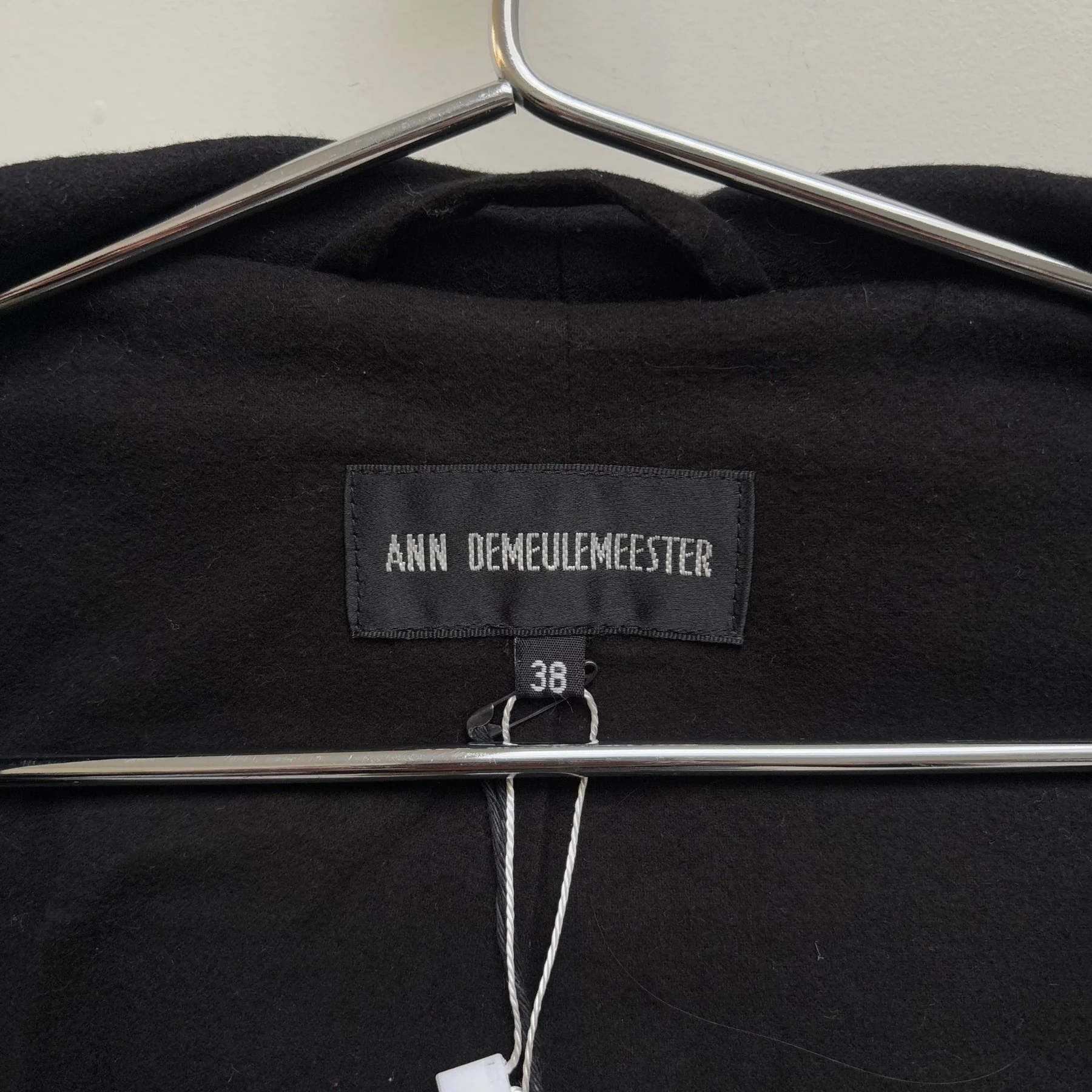 FW18 Ann Demeulemeester Wool Hooded Layered Jacket - Image 15