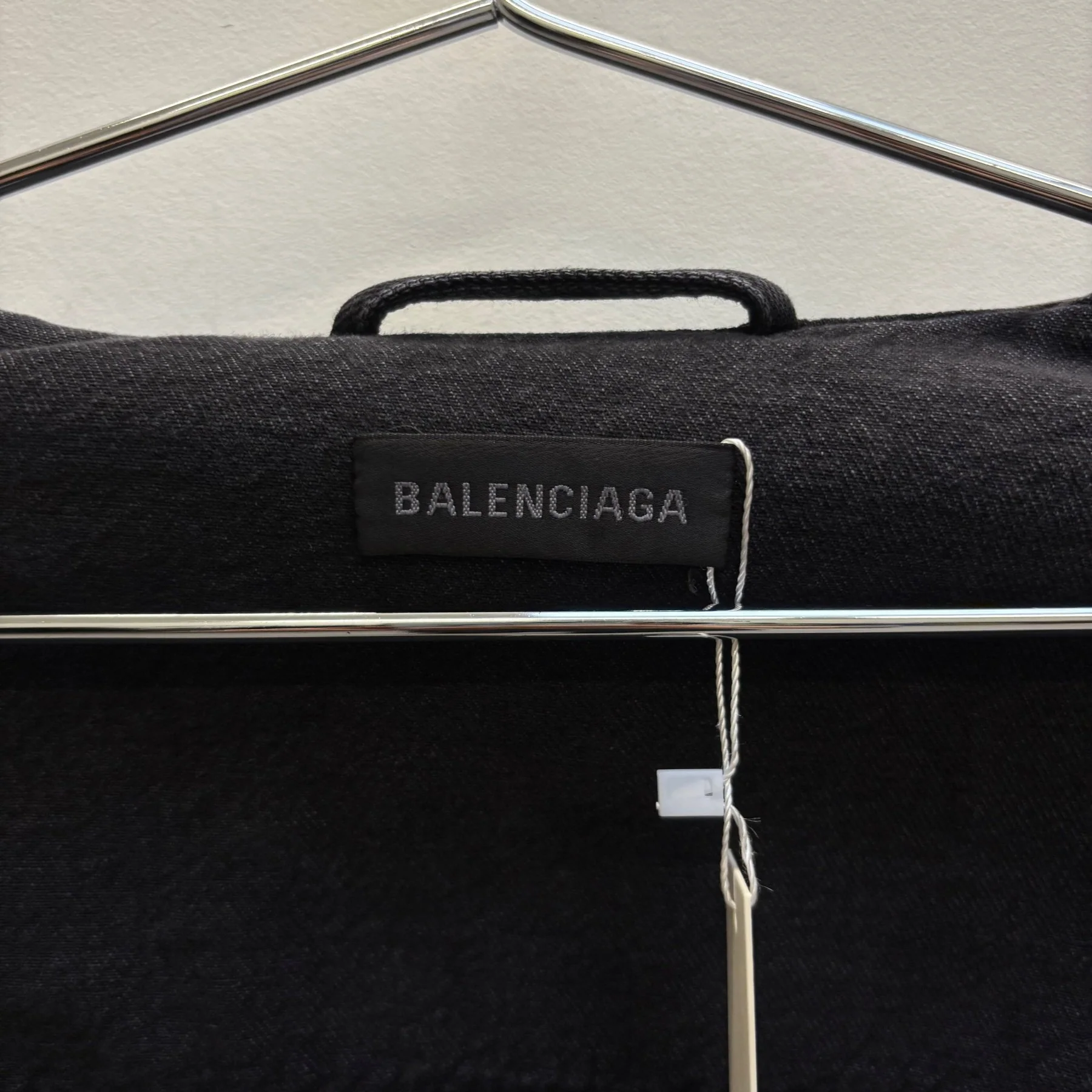 FW18 Balenciaga Trucker Paris Denim Jacket - Image 12