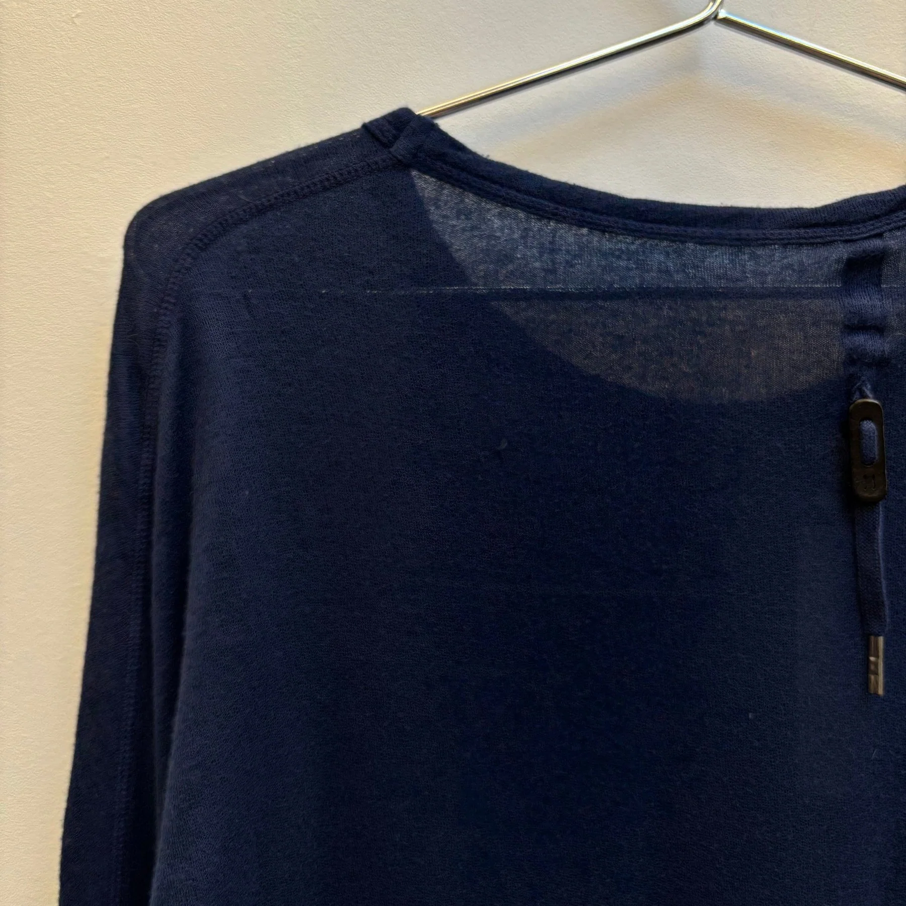 FW18 Boris Bidjan Saberi Dark Nuclear Blue Long Sleeve Tee - Image 6
