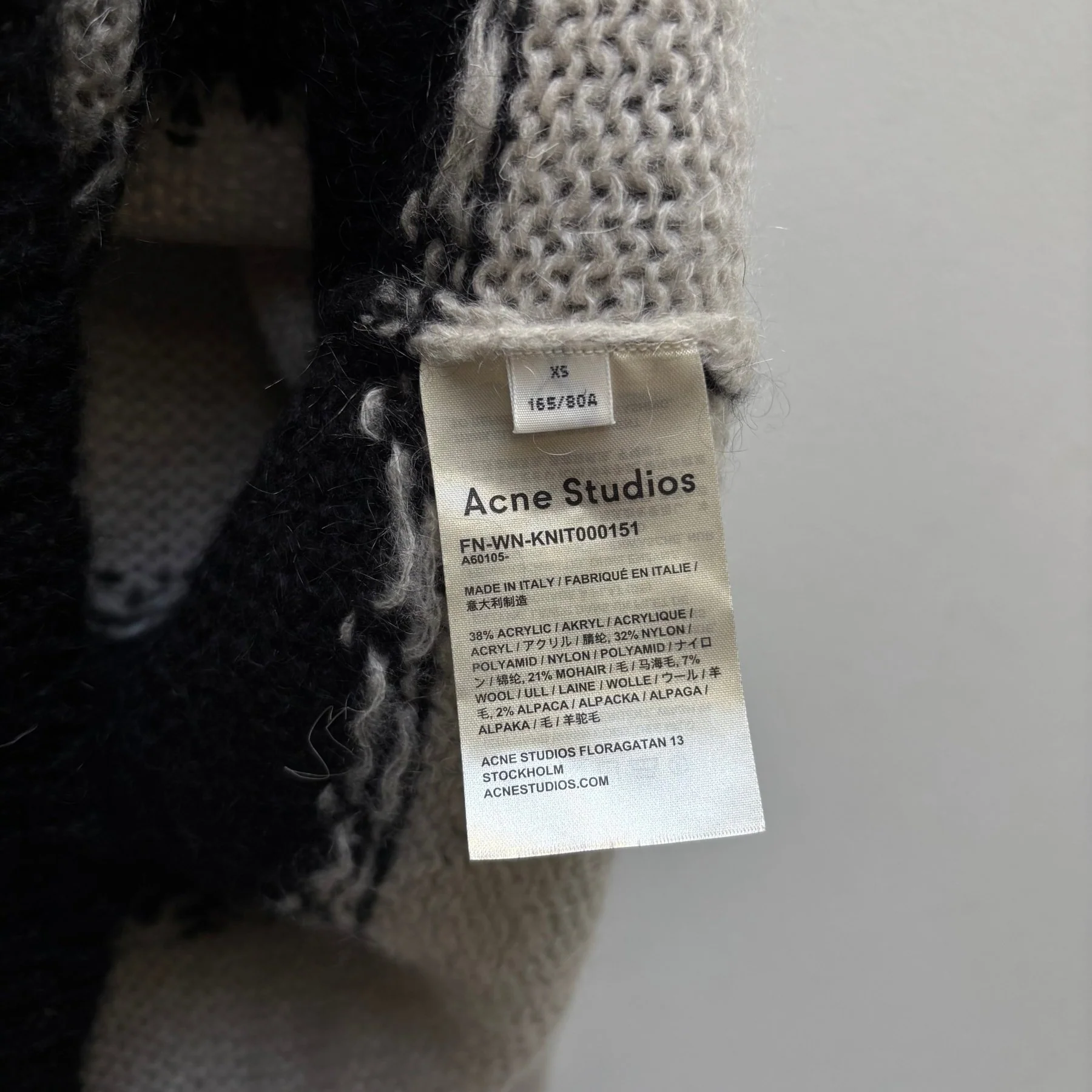 FW19 Acne Studios Katonia Stripe Sweater - Image 8