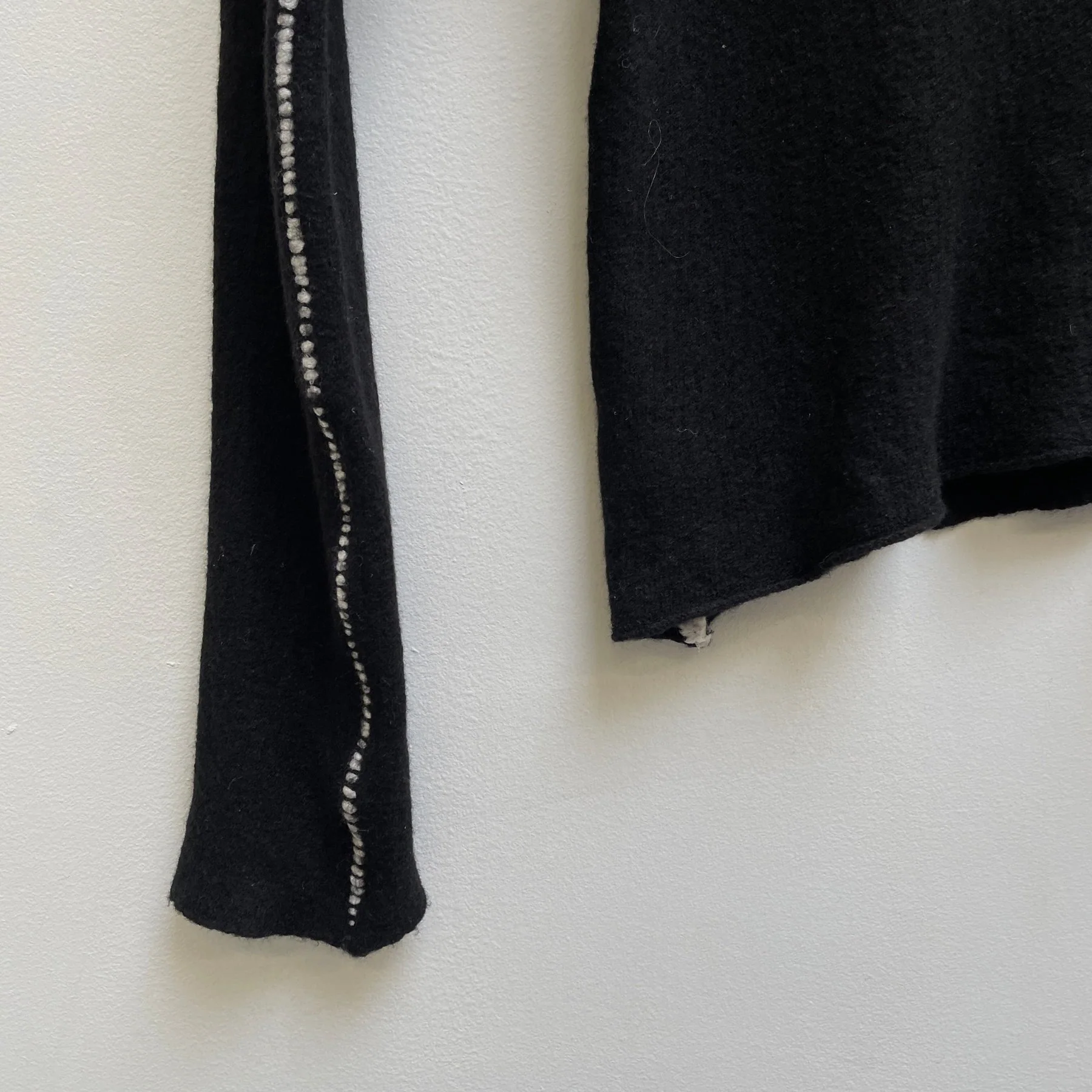 FW19 Ann Demeulemeester Contrast Stitching Wool Sweater - Image 9