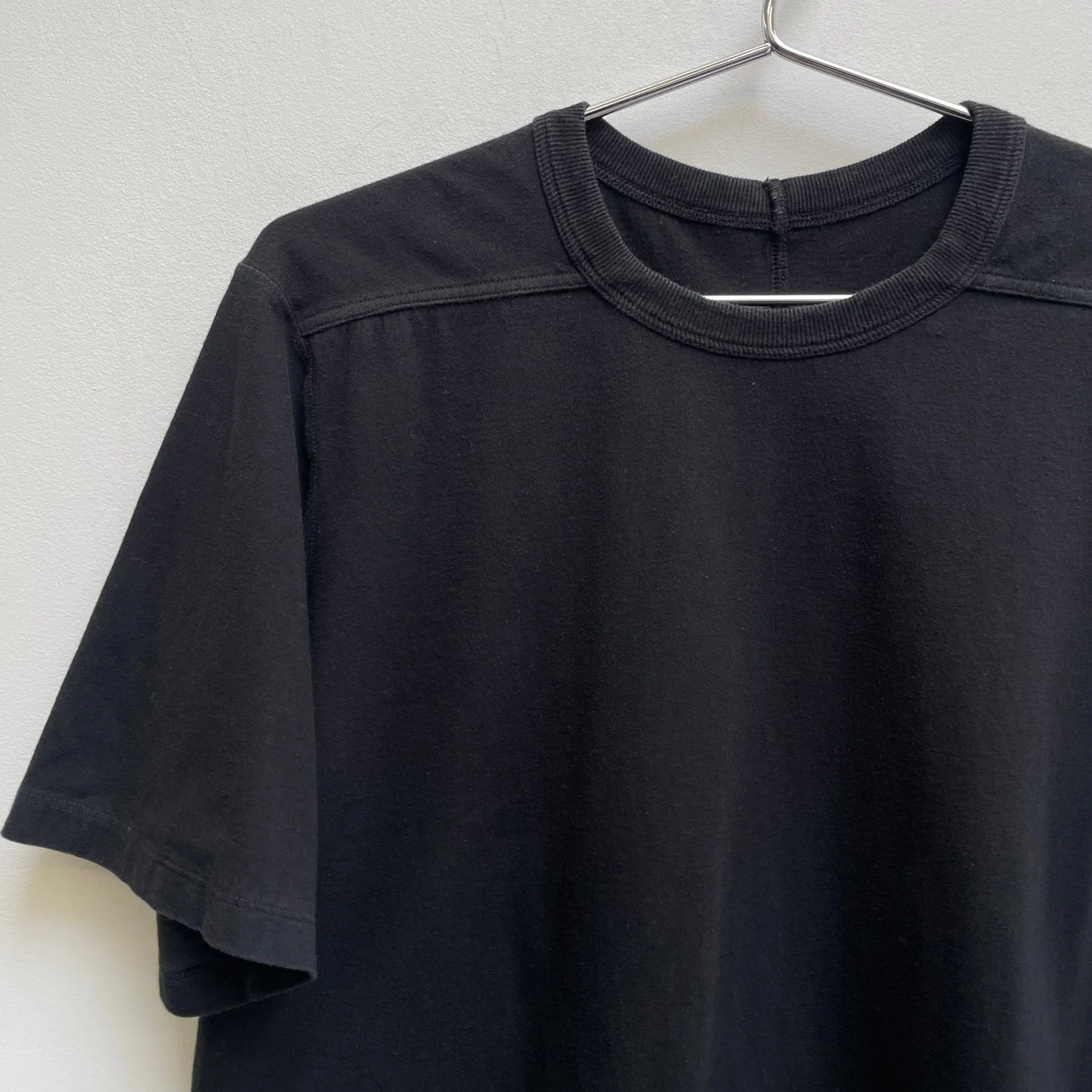 FW19 Rick Owens “LARRY” Black T-Shirt - Image 4