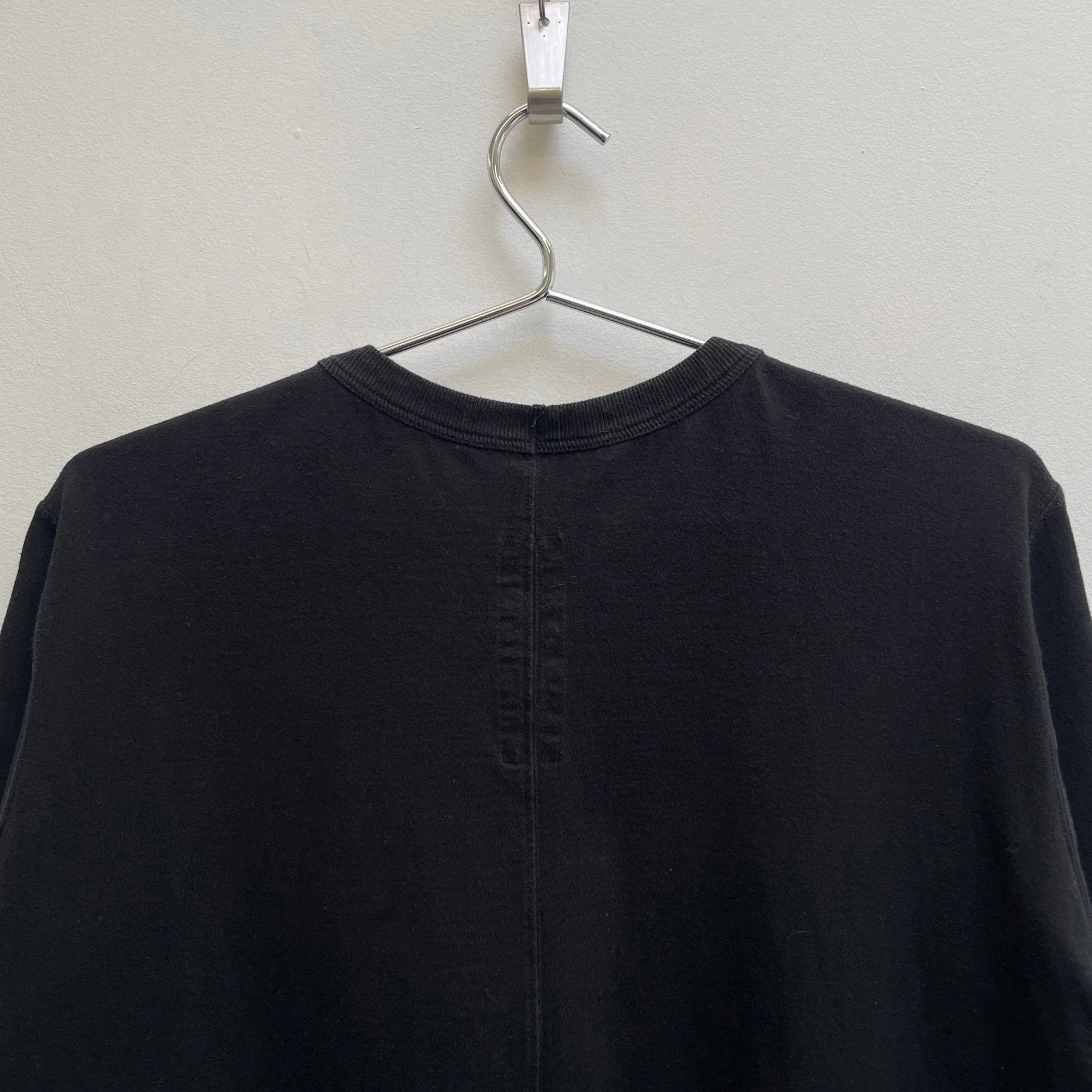 FW19 Rick Owens “LARRY” Black T-Shirt - Image 6