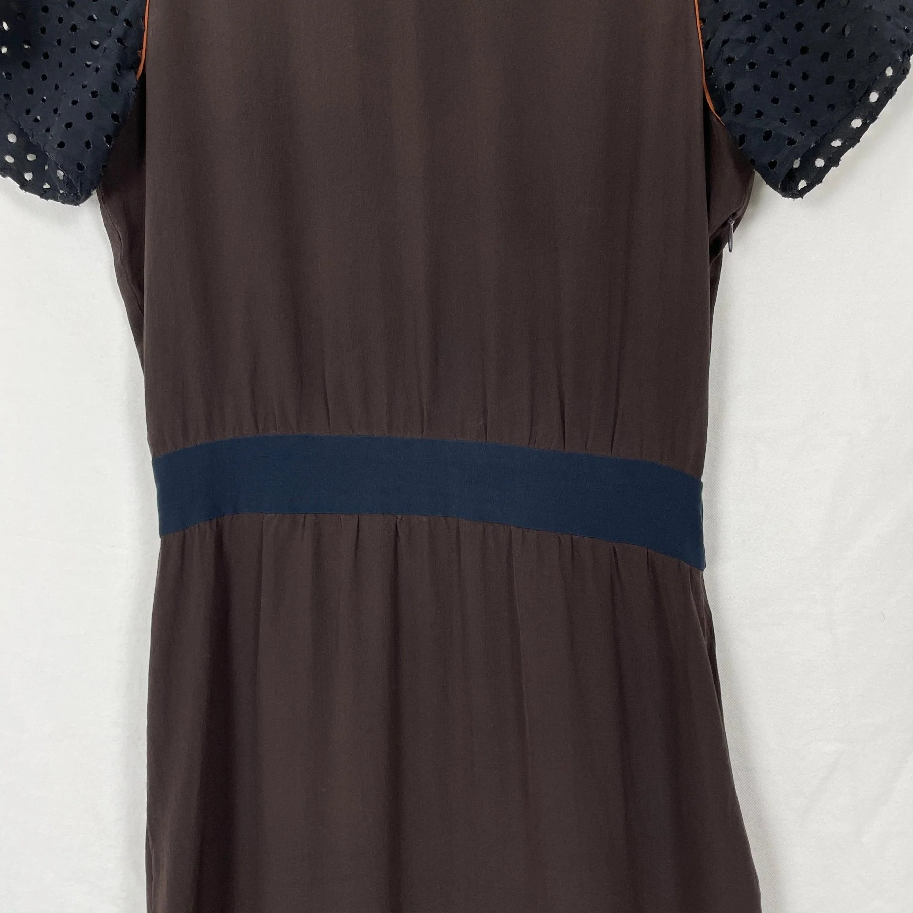 FW2008 Miu Miu Silk Multicoloured Cutwork Dress - Image 5