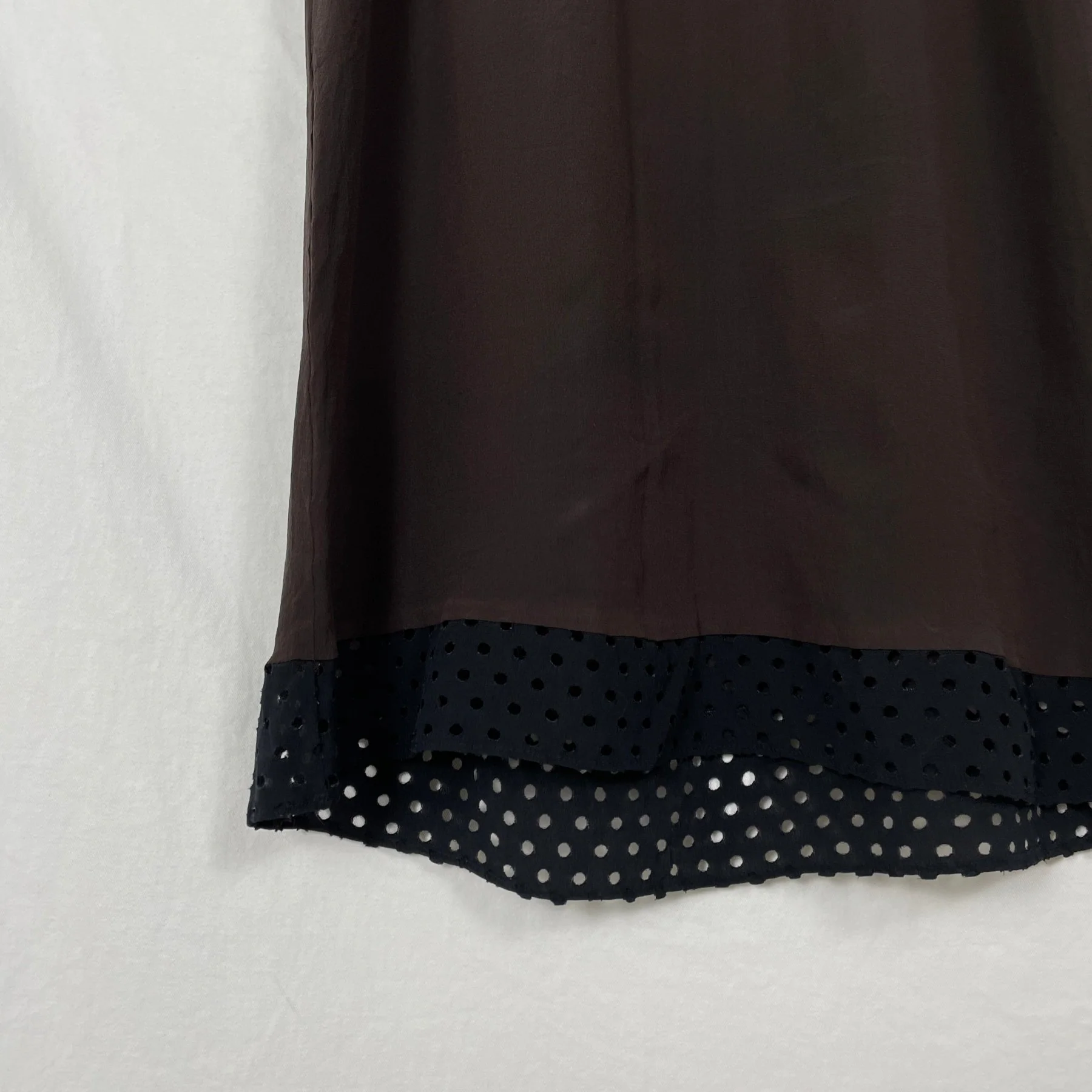 FW2008 Miu Miu Silk Multicoloured Cutwork Dress - Image 6