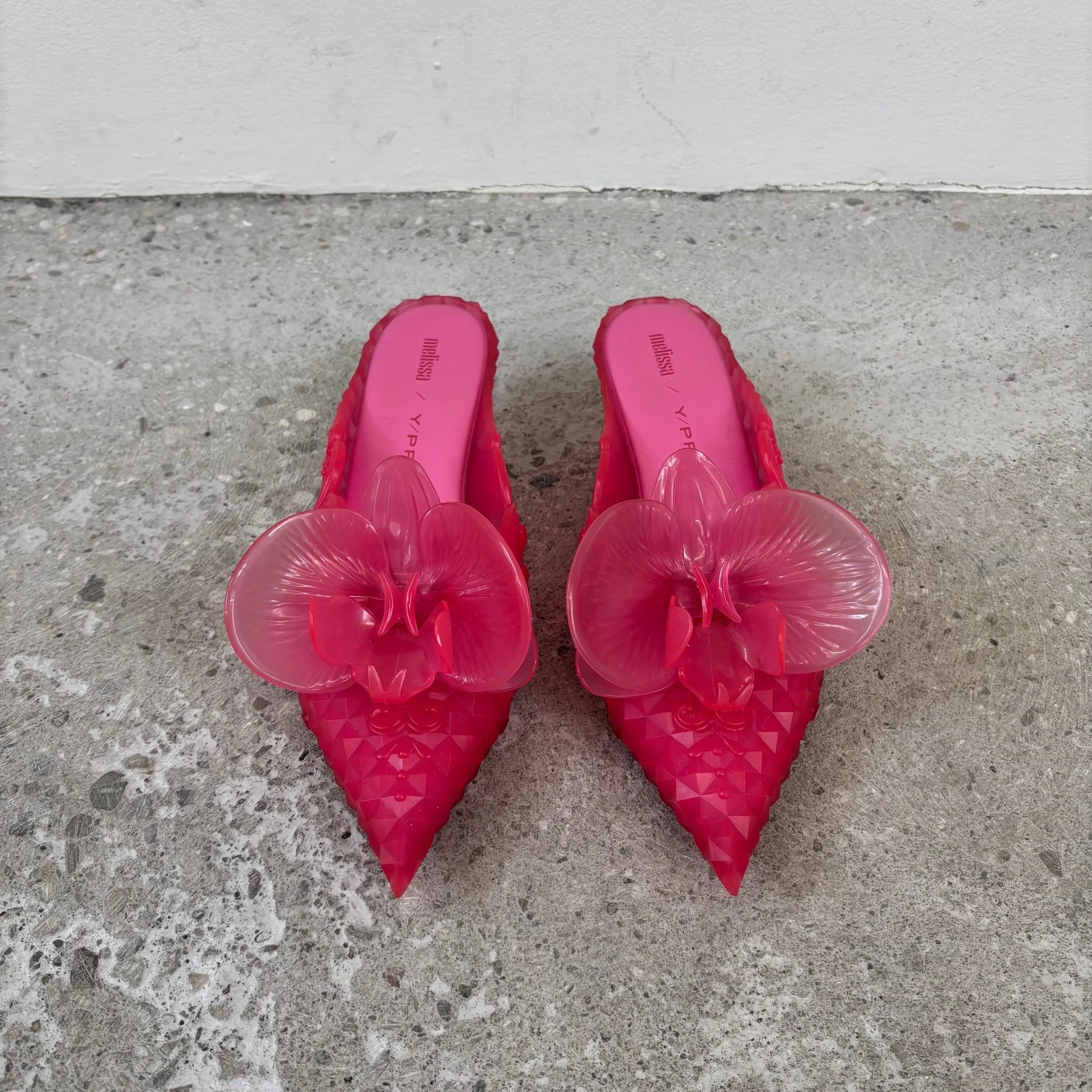 FW21 Melissa X Y/Project Orchid Pointed Mule (Pink) - Image 3