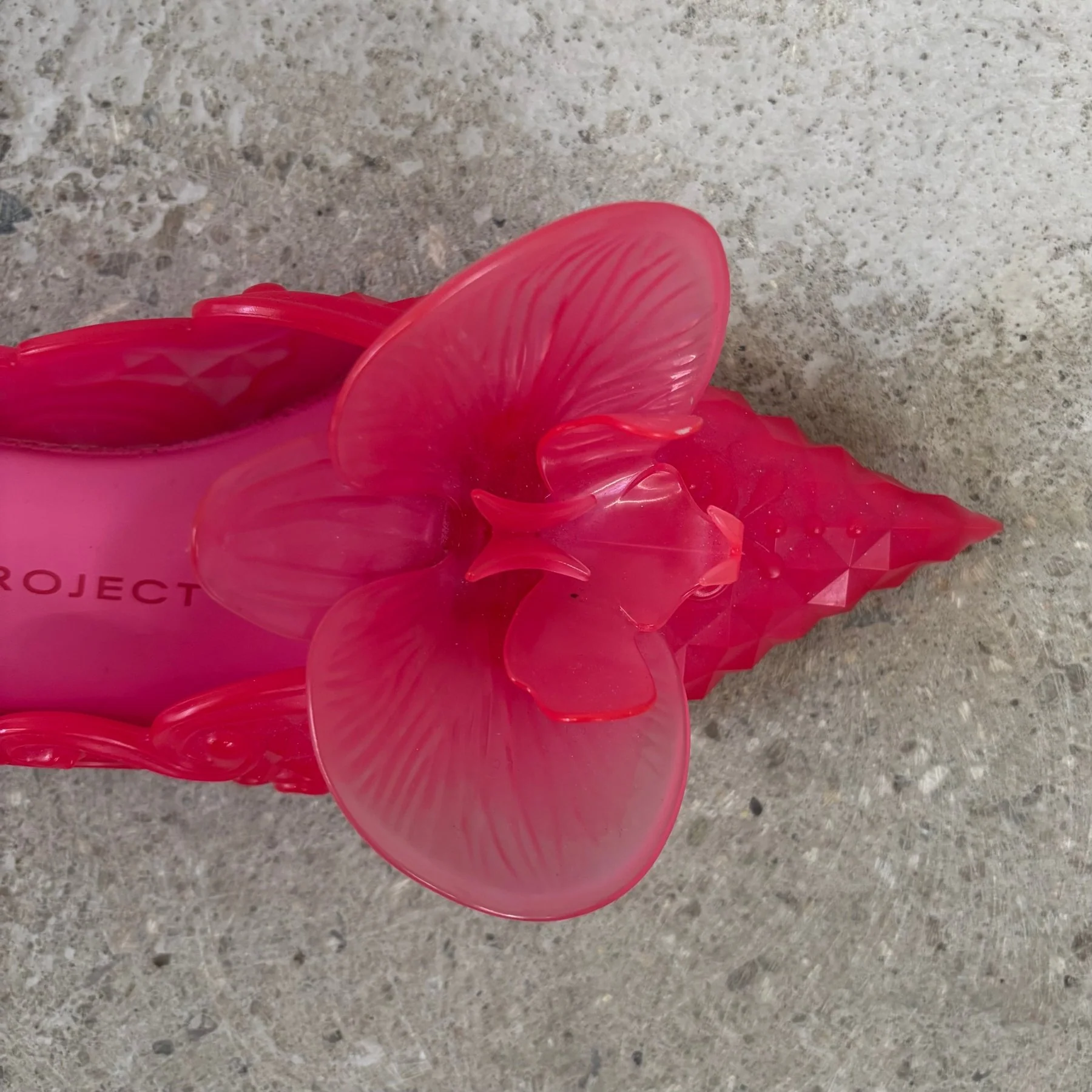 FW21 Melissa X Y/Project Orchid Pointed Mule (Pink) - Image 5