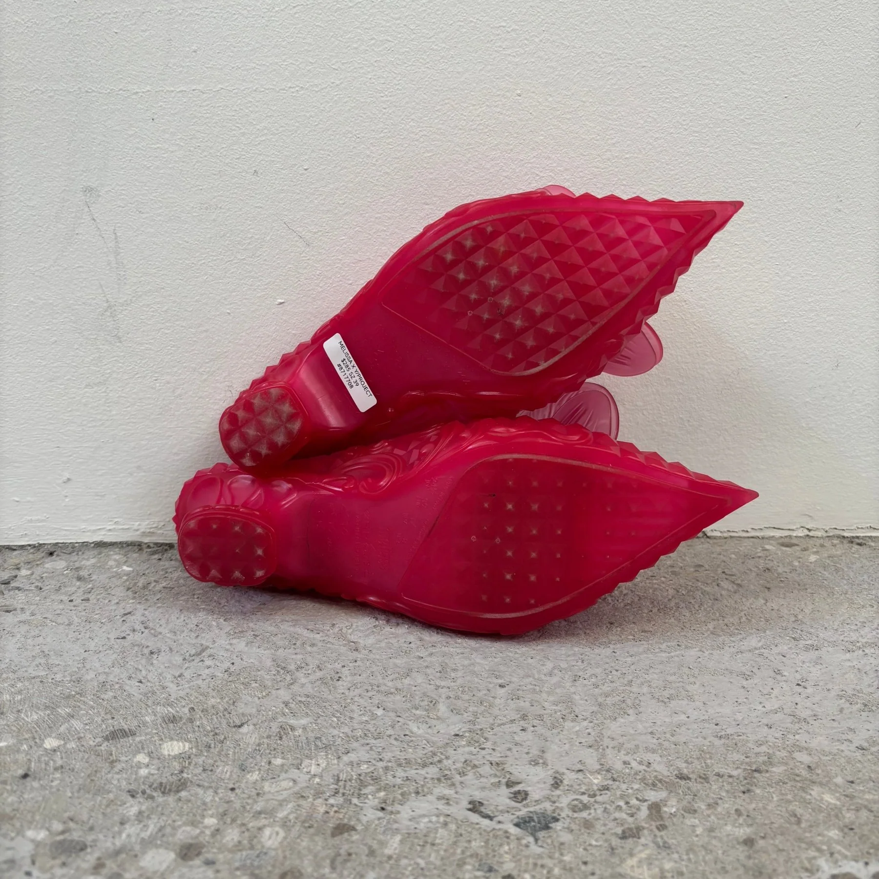 FW21 Melissa X Y/Project Orchid Pointed Mule (Pink) - Image 9