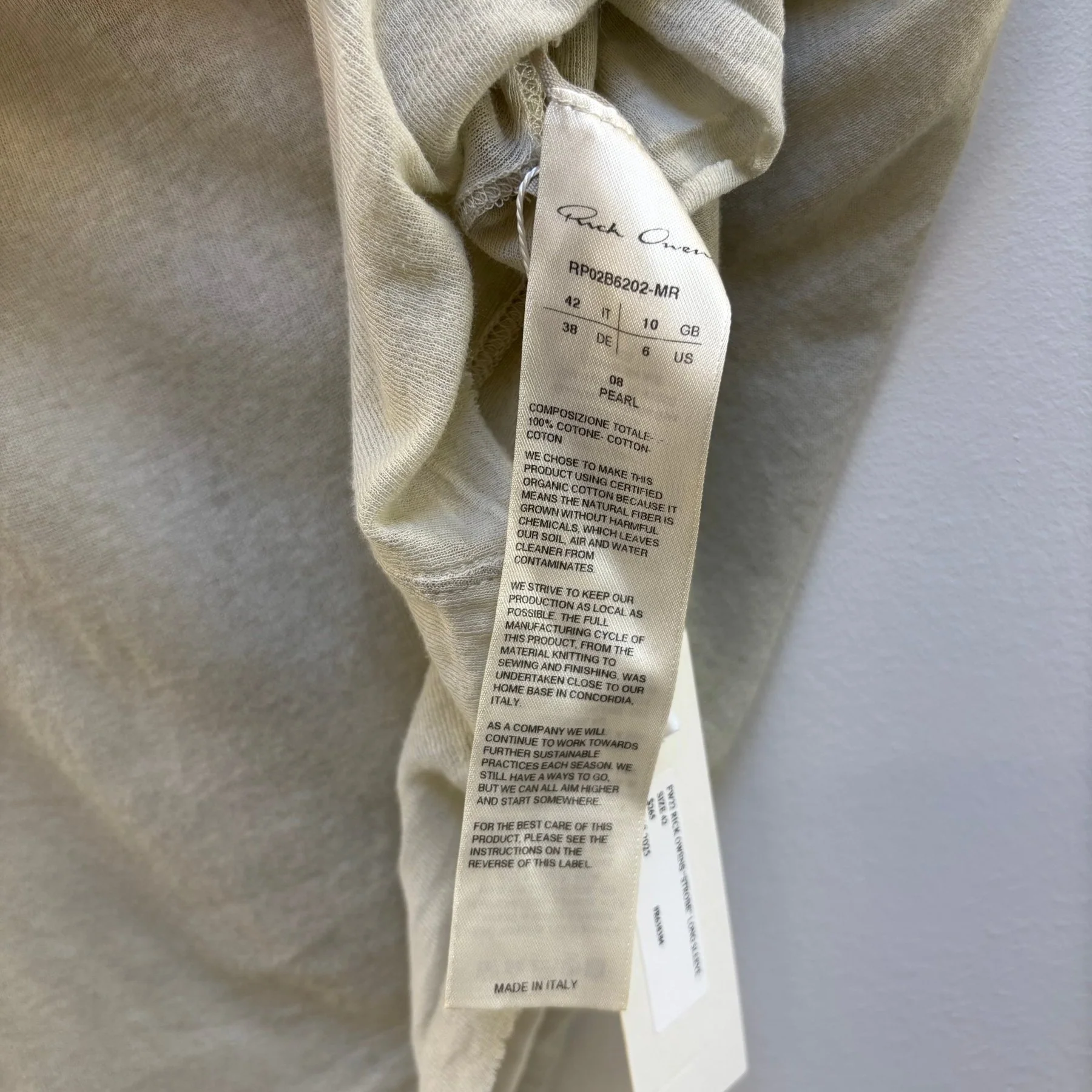 FW22 Rick Owens "Strobe" Long Sleeve - Image 9