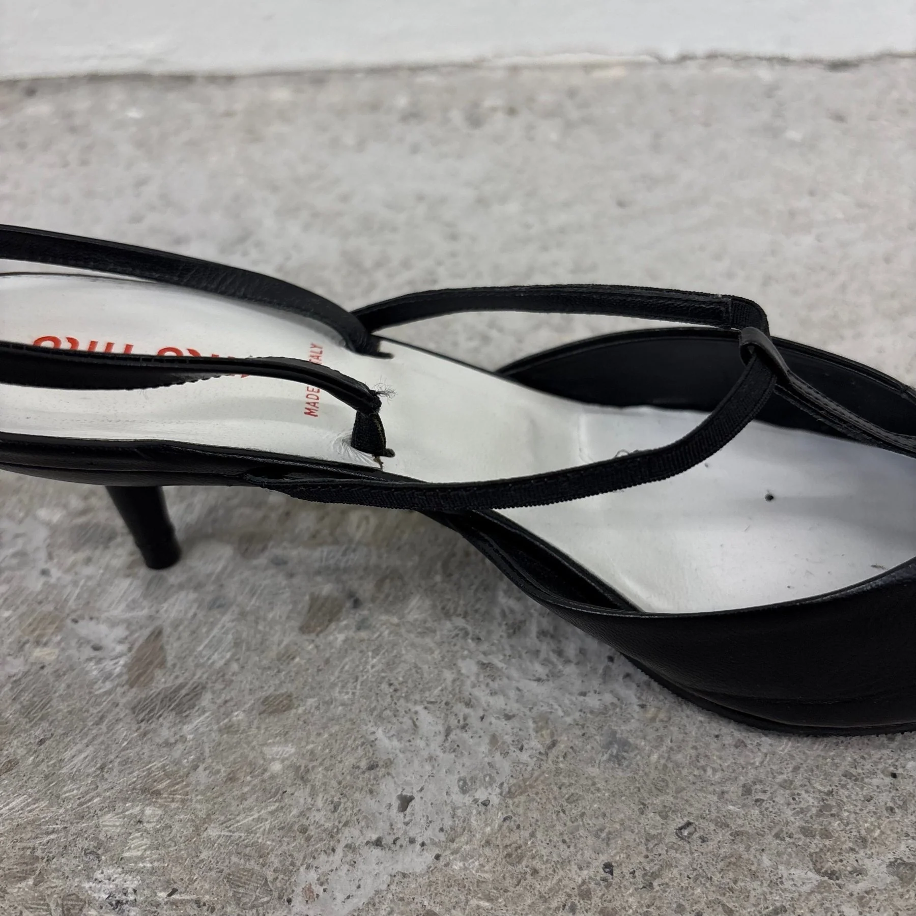 00s Miu Miu Slingback Pointed Kitten Heels - Image 7