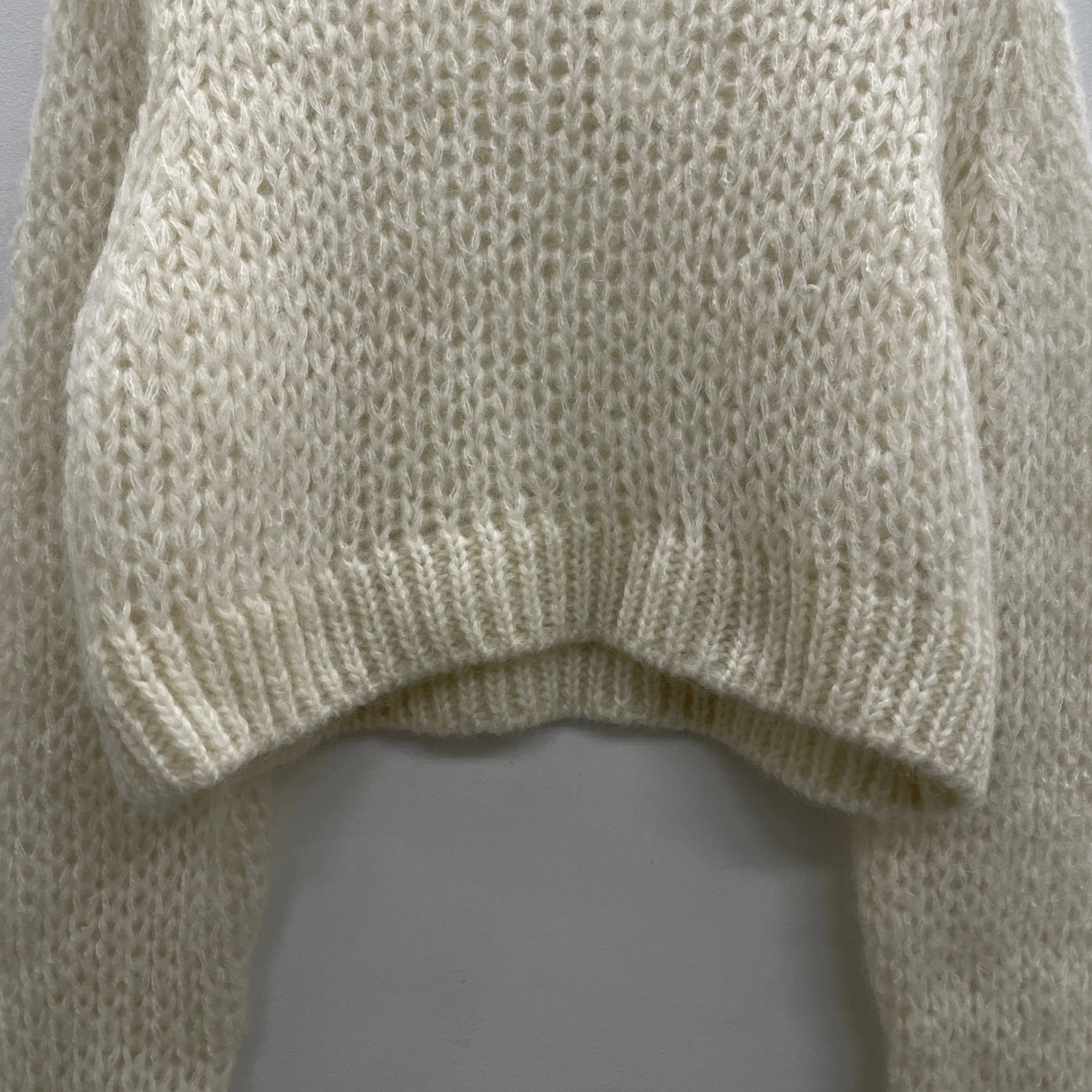 FW24 Comme Des Garçons Homme Plus Loose Knit Mohair Sweater - Image 5