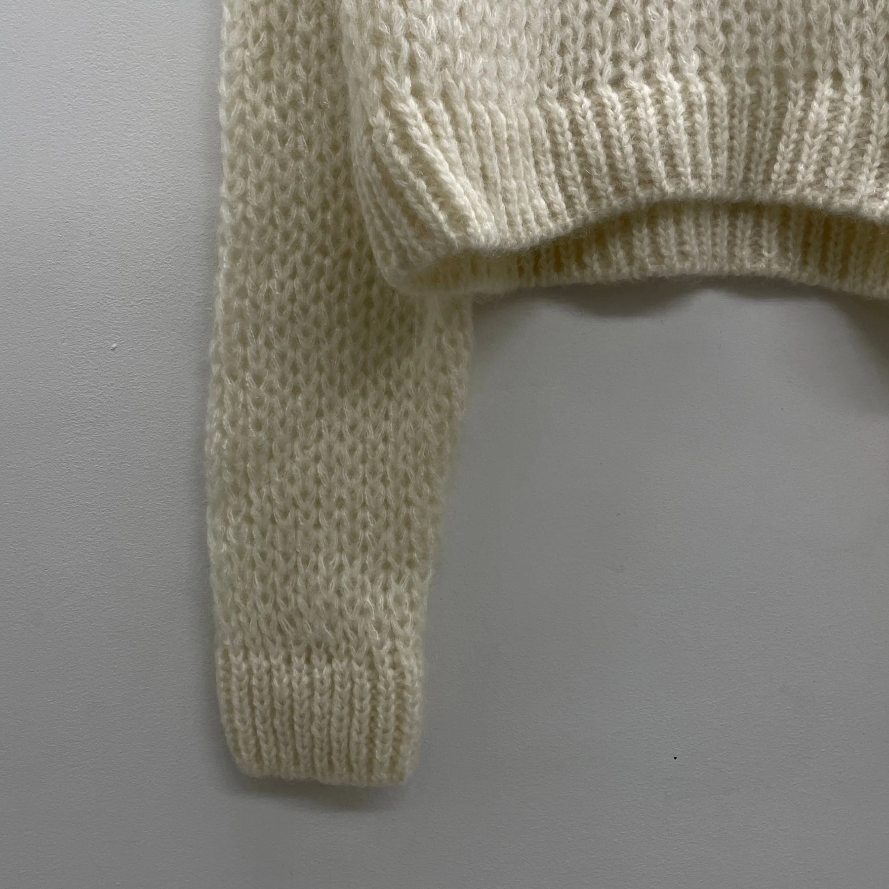 FW24 Comme Des Garçons Homme Plus Loose Knit Mohair Sweater - Image 6