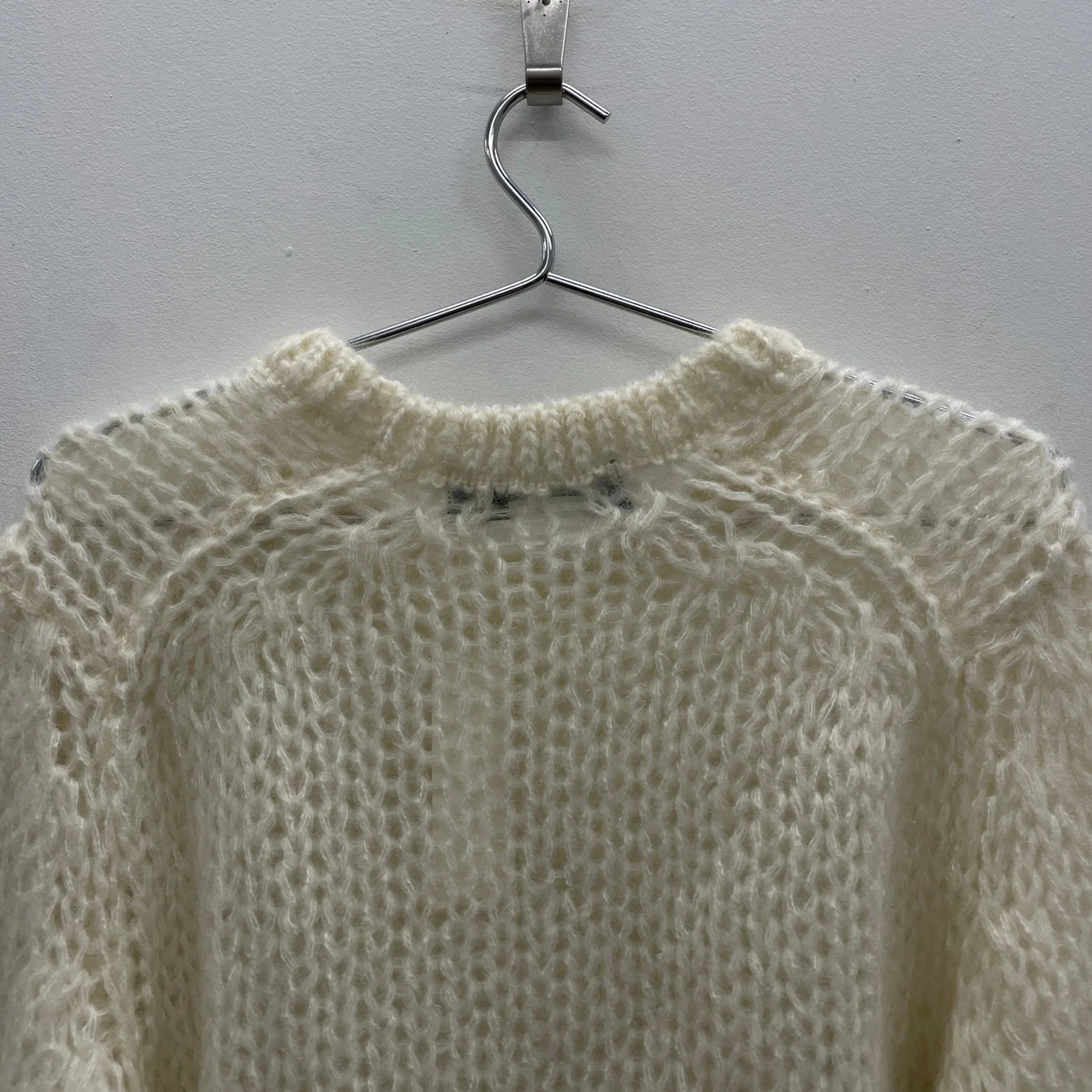 FW24 Comme Des Garçons Homme Plus Loose Knit Mohair Sweater - Image 7