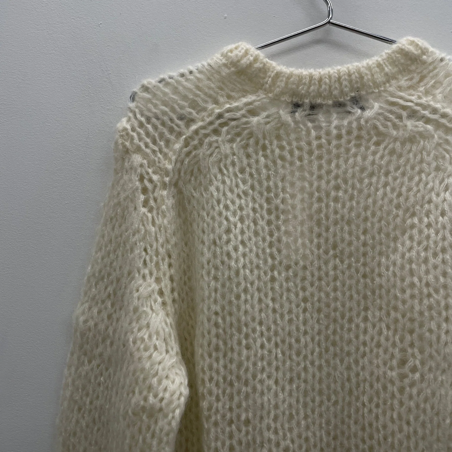 FW24 Comme Des Garçons Homme Plus Loose Knit Mohair Sweater - Image 8