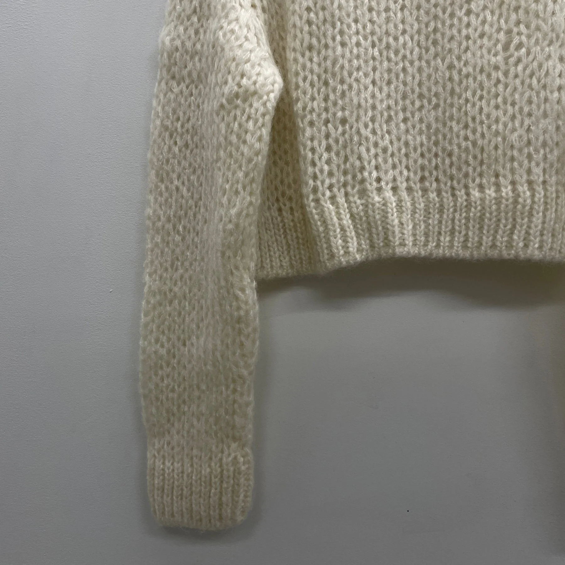 FW24 Comme Des Garçons Homme Plus Loose Knit Mohair Sweater - Image 9
