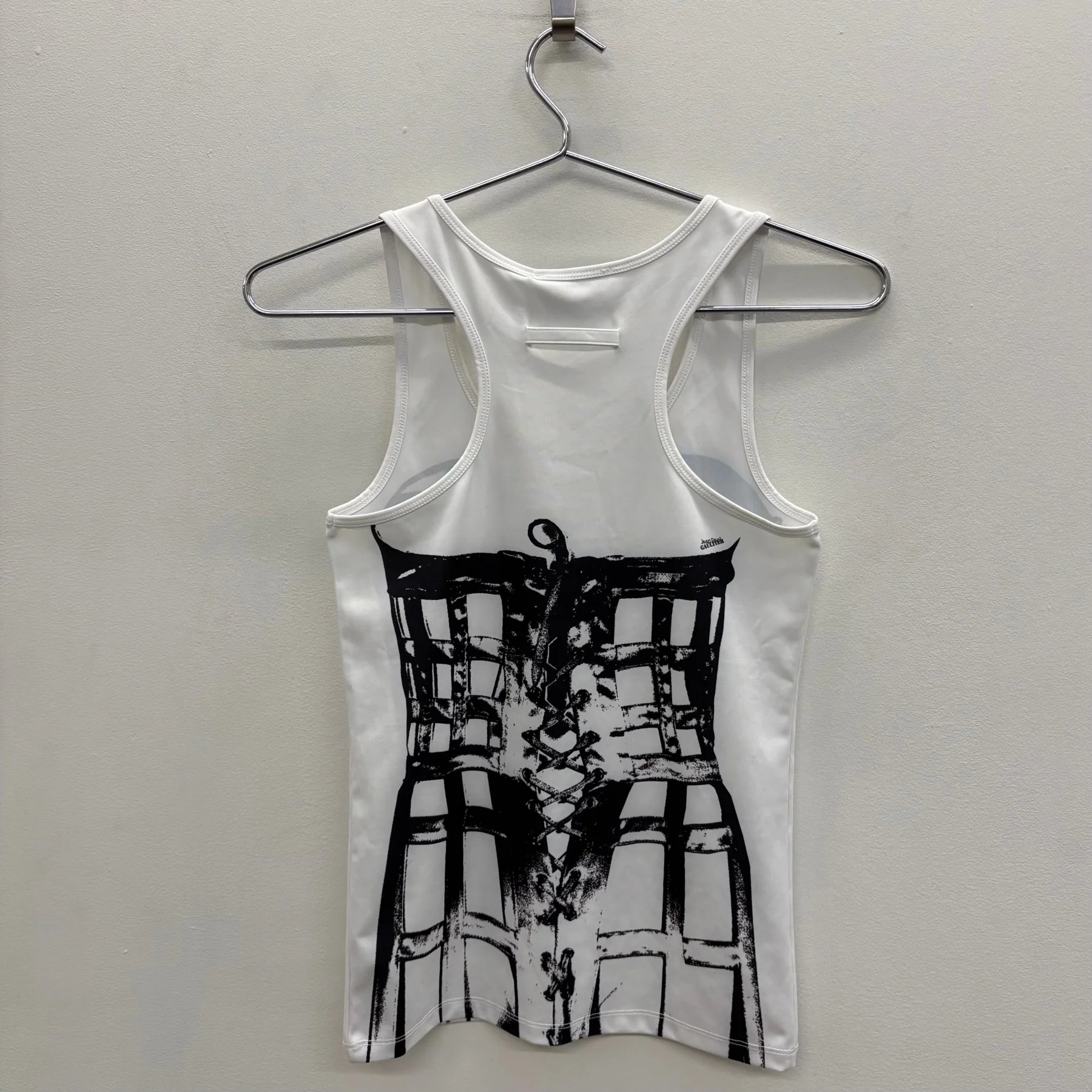 FW24 Jean Paul Gaultier Corset Printed Jersey Tank Top - Image 2