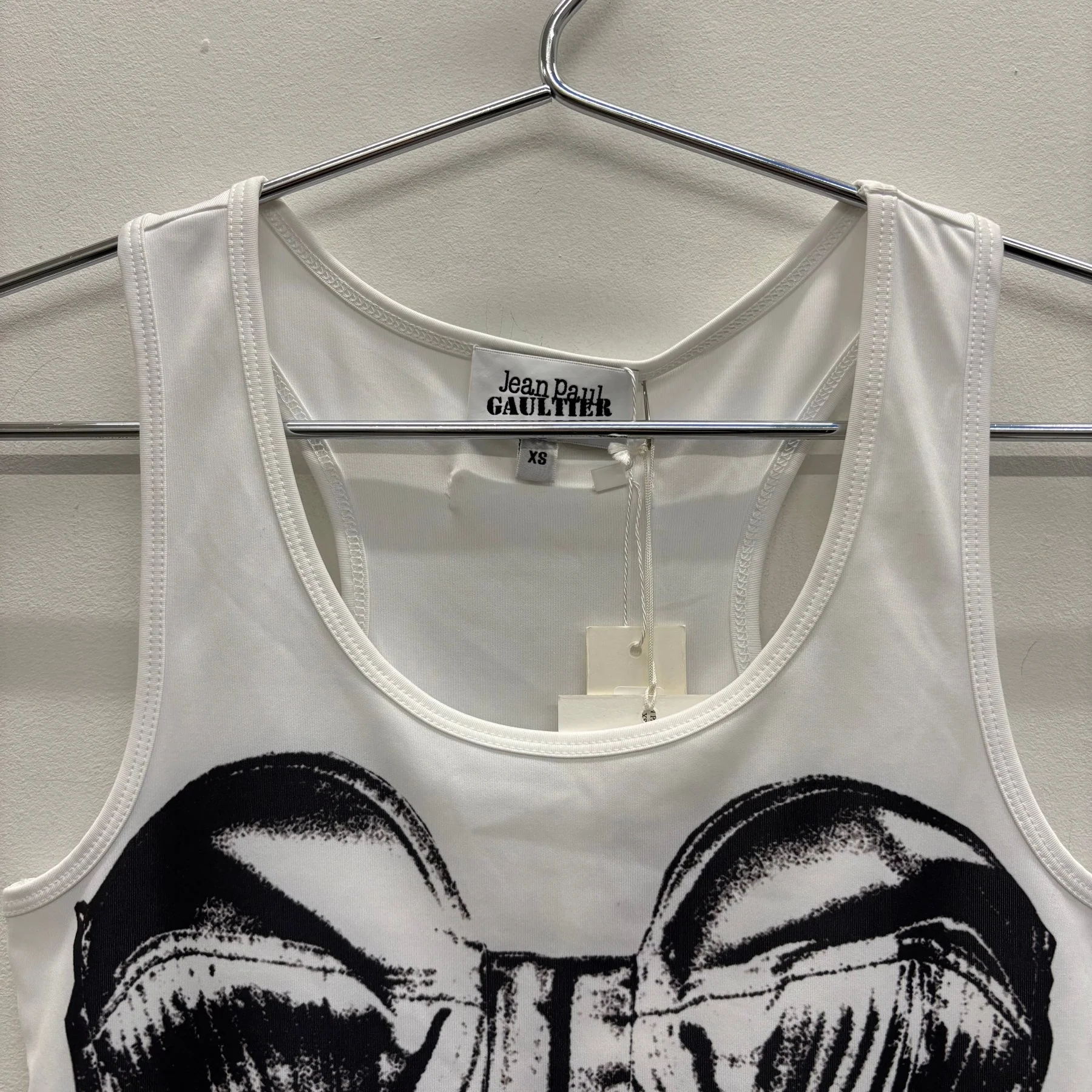 FW24 Jean Paul Gaultier Corset Printed Jersey Tank Top - Image 3