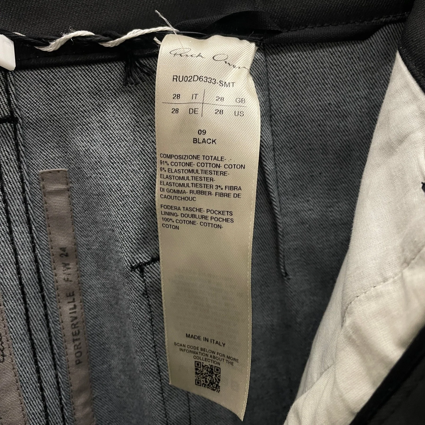 FW24 Rick Owens “PORTERVILLE” Geth Jean Chalk Stretch Denim - Image 10
