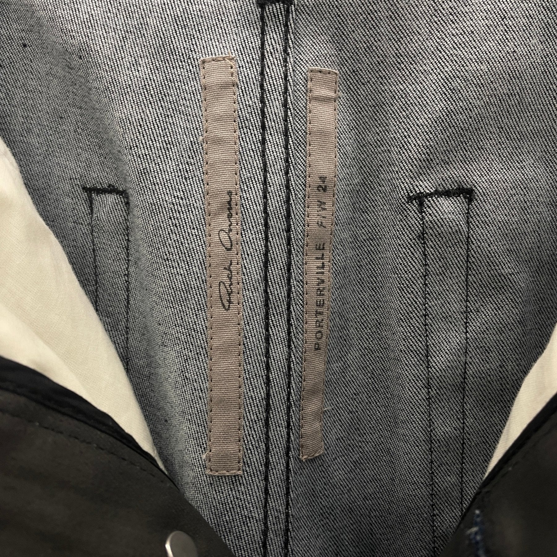 FW24 Rick Owens “PORTERVILLE” Geth Jean Chalk Stretch Denim - Image 9