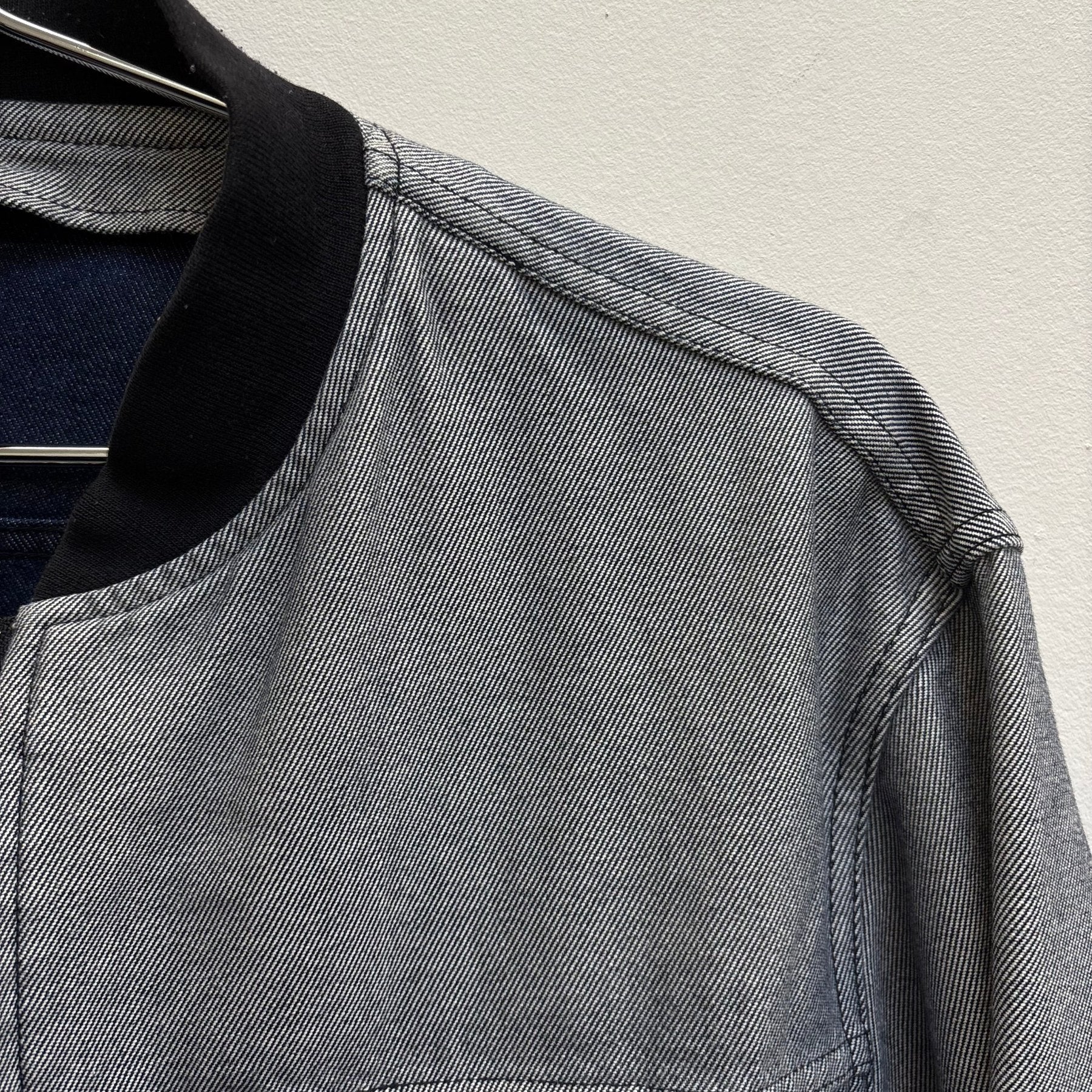 FW91 Comme Des Garçons Denim Bomber Jacket - Image 4