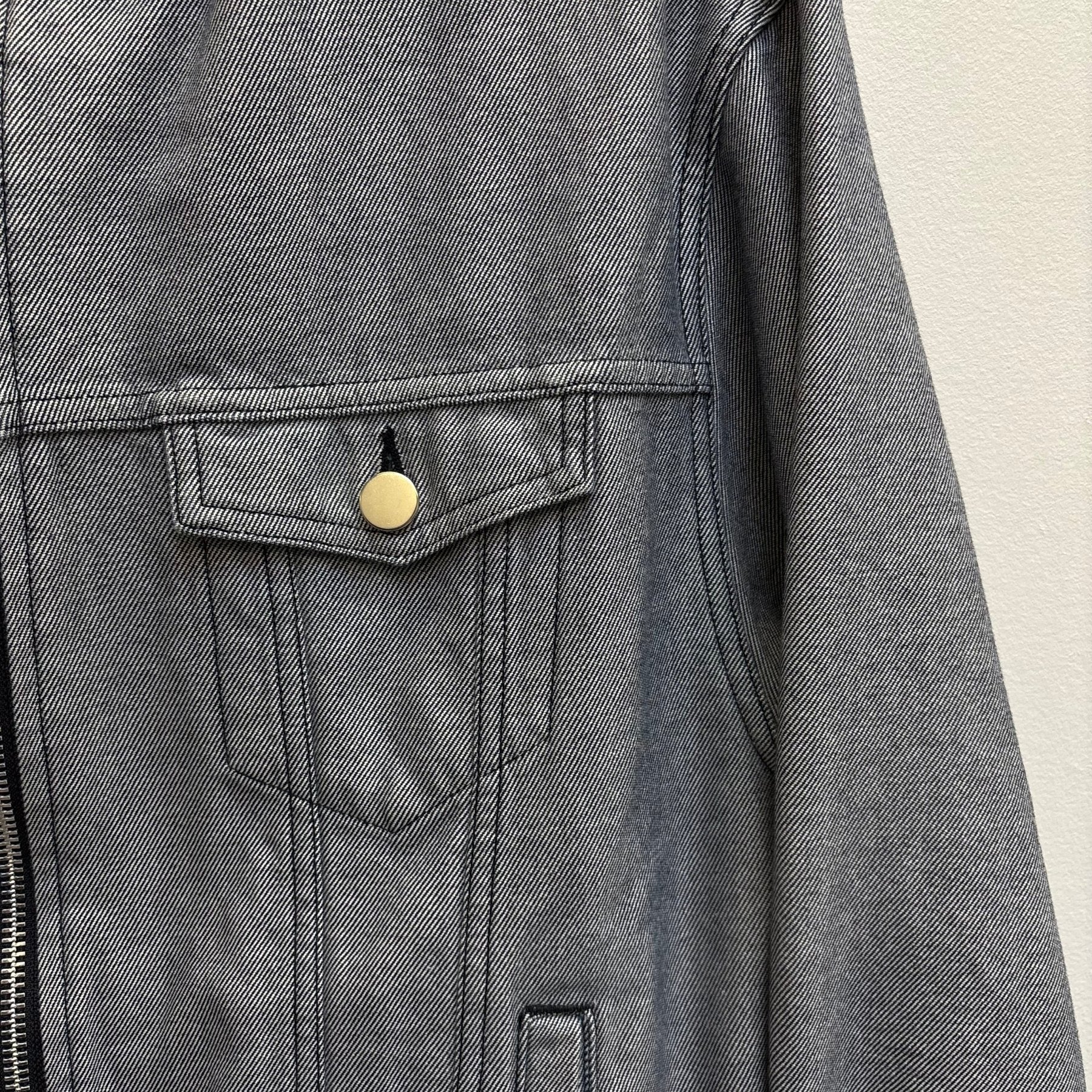 FW91 Comme Des Garçons Denim Bomber Jacket - Image 5