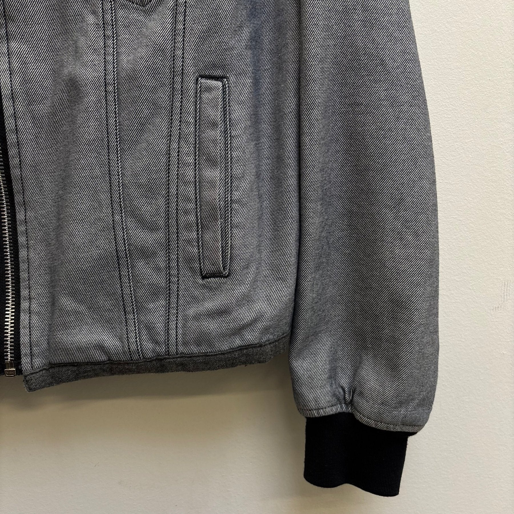 FW91 Comme Des Garçons Denim Bomber Jacket - Image 6