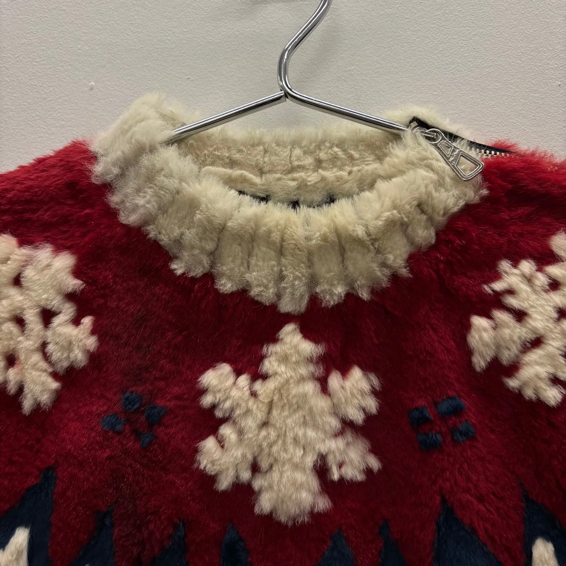 FW99 Jean Paul Gaultier Rabbit Fur Nordic Sweater - Image 7