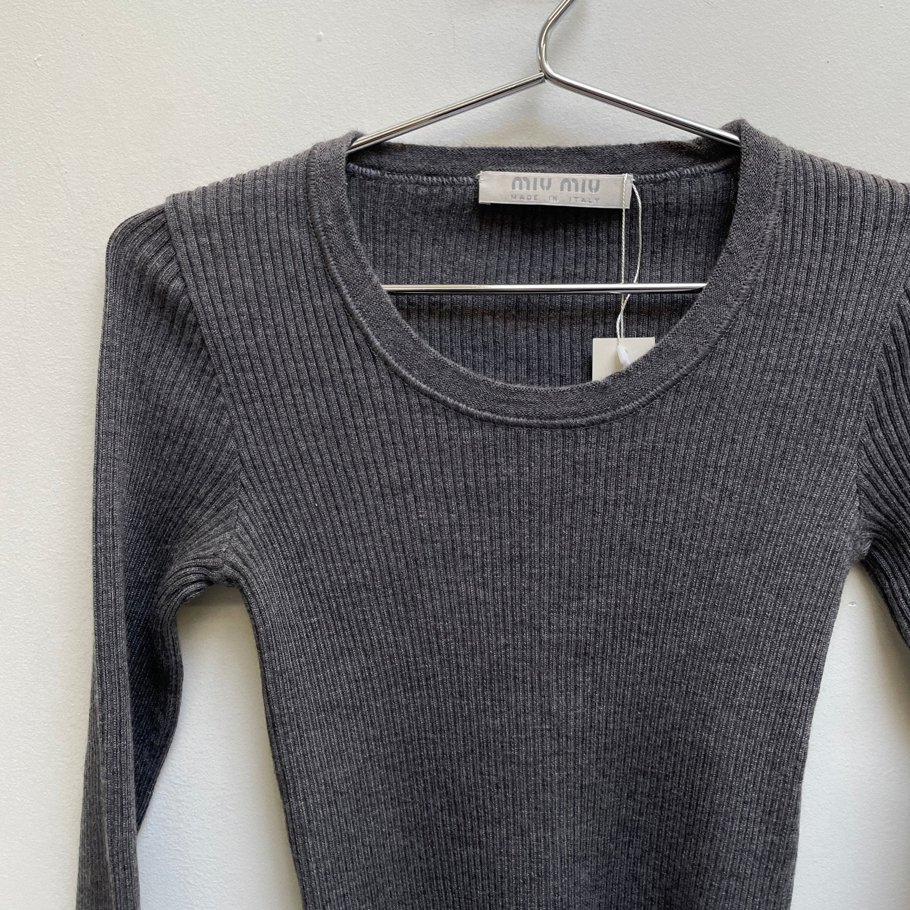 FW99 Miu Miu Rib Knit Sweater - Image 4
