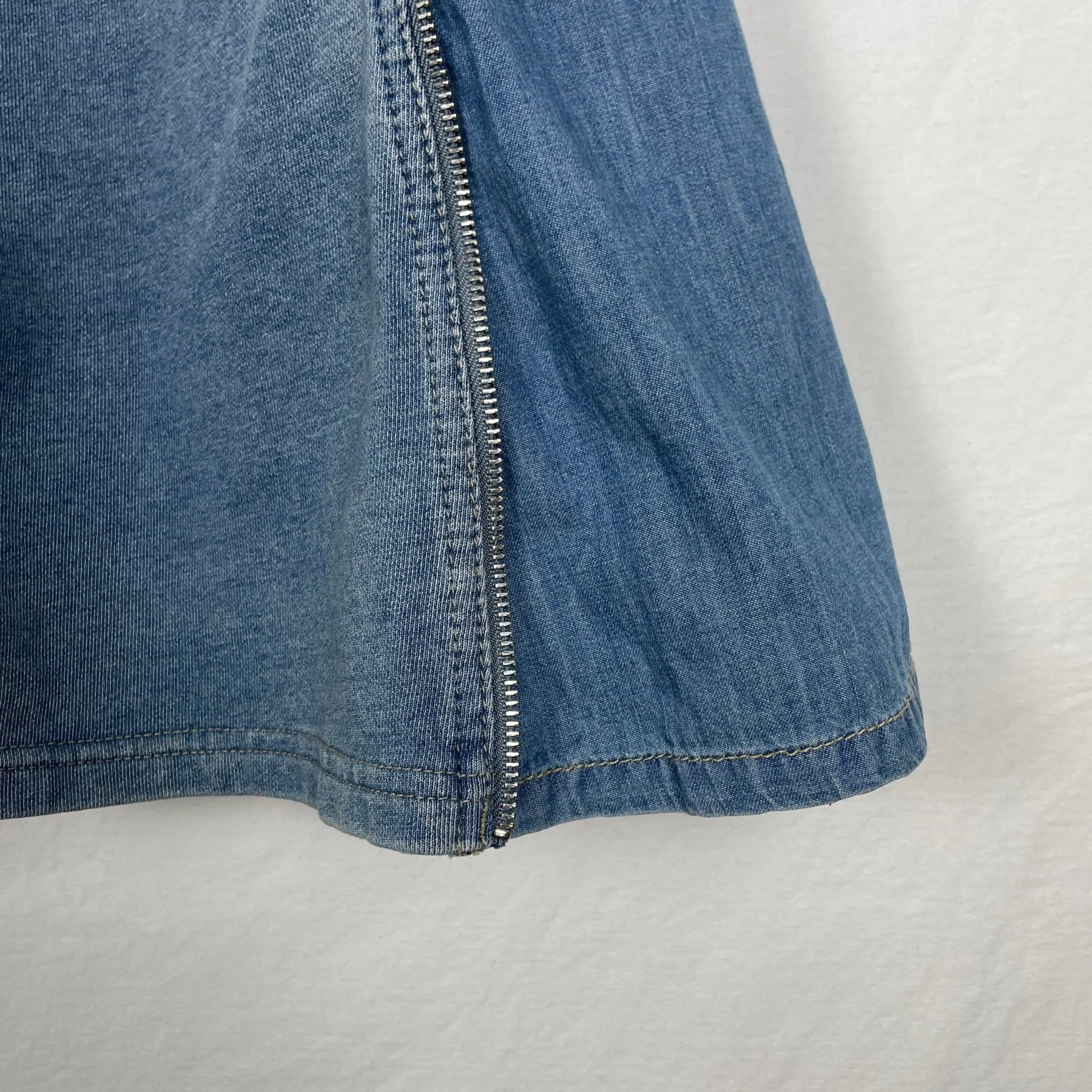 G.O.A Denim Zip Skirt - Image 10