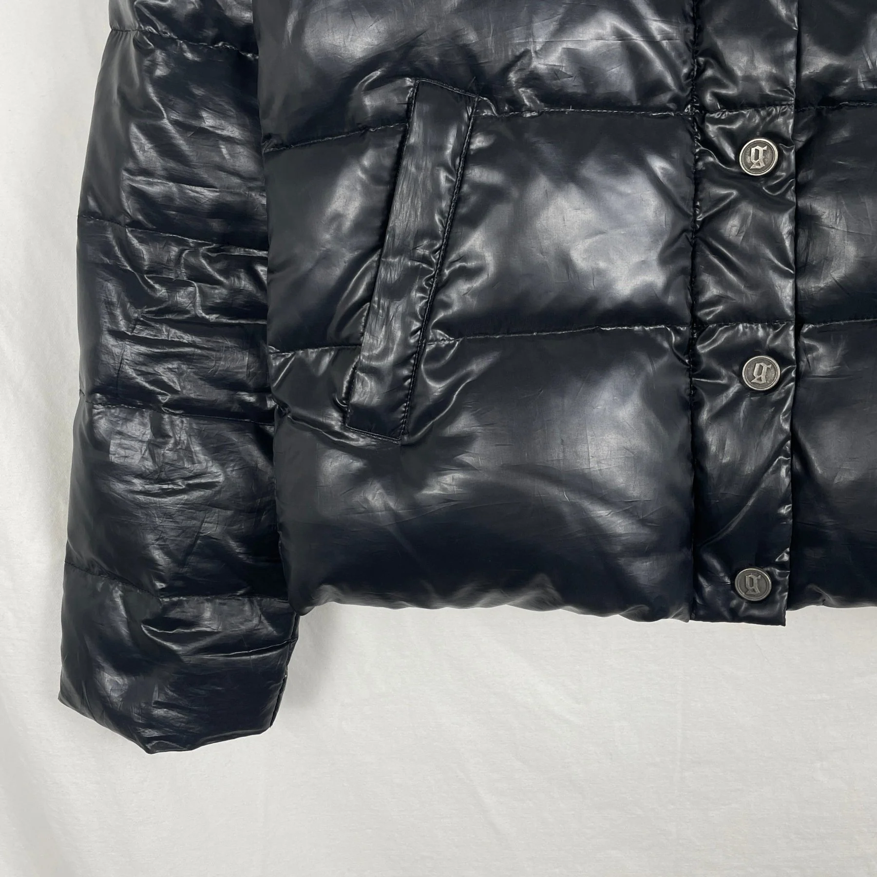 Galliano Nylon Back Embroidered Jacket - Image 4