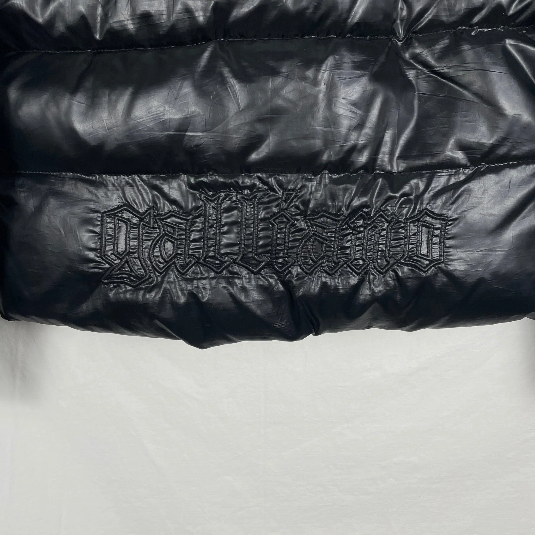 Galliano Nylon Back Embroidered Jacket - Image 7