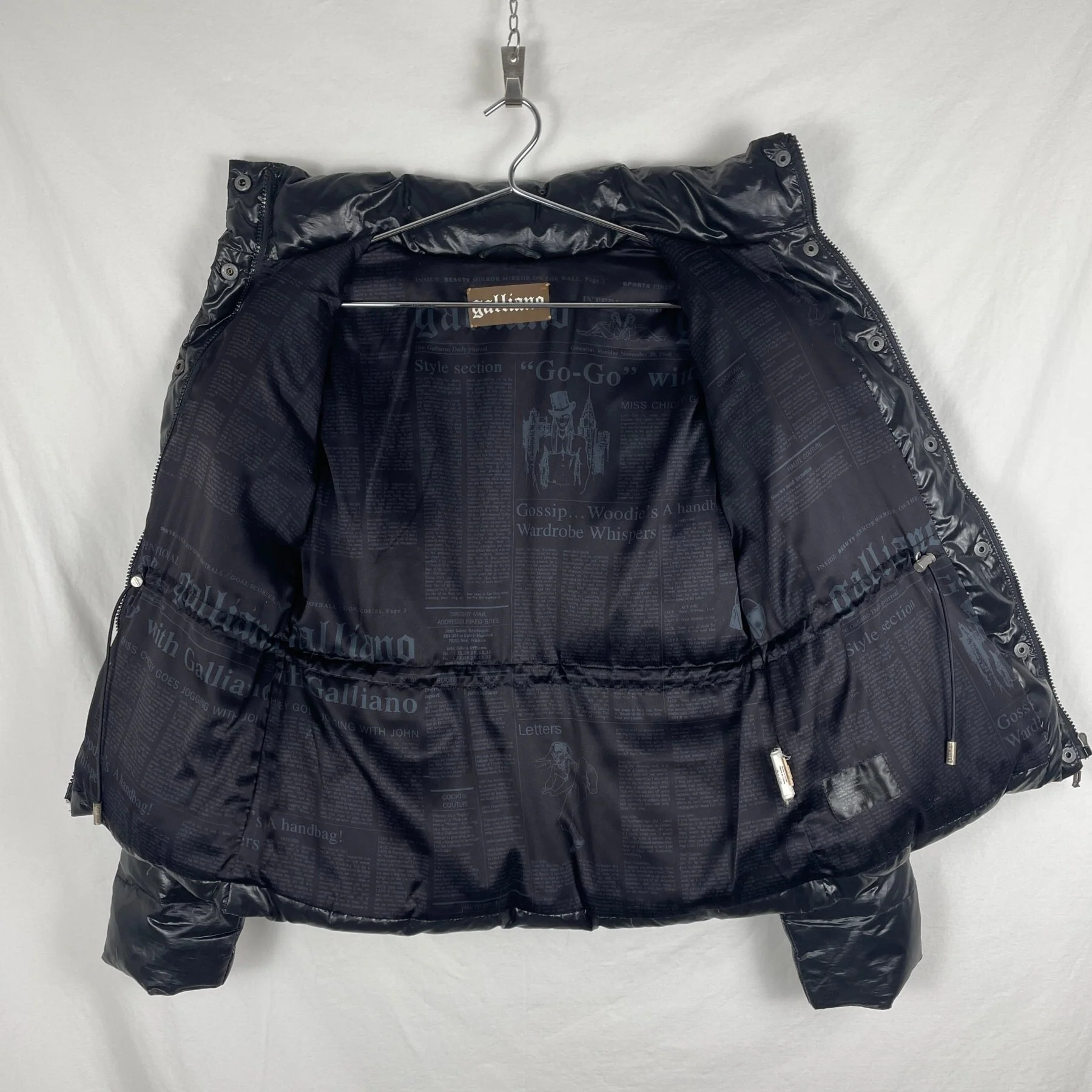 Galliano Nylon Back Embroidered Jacket - Image 8