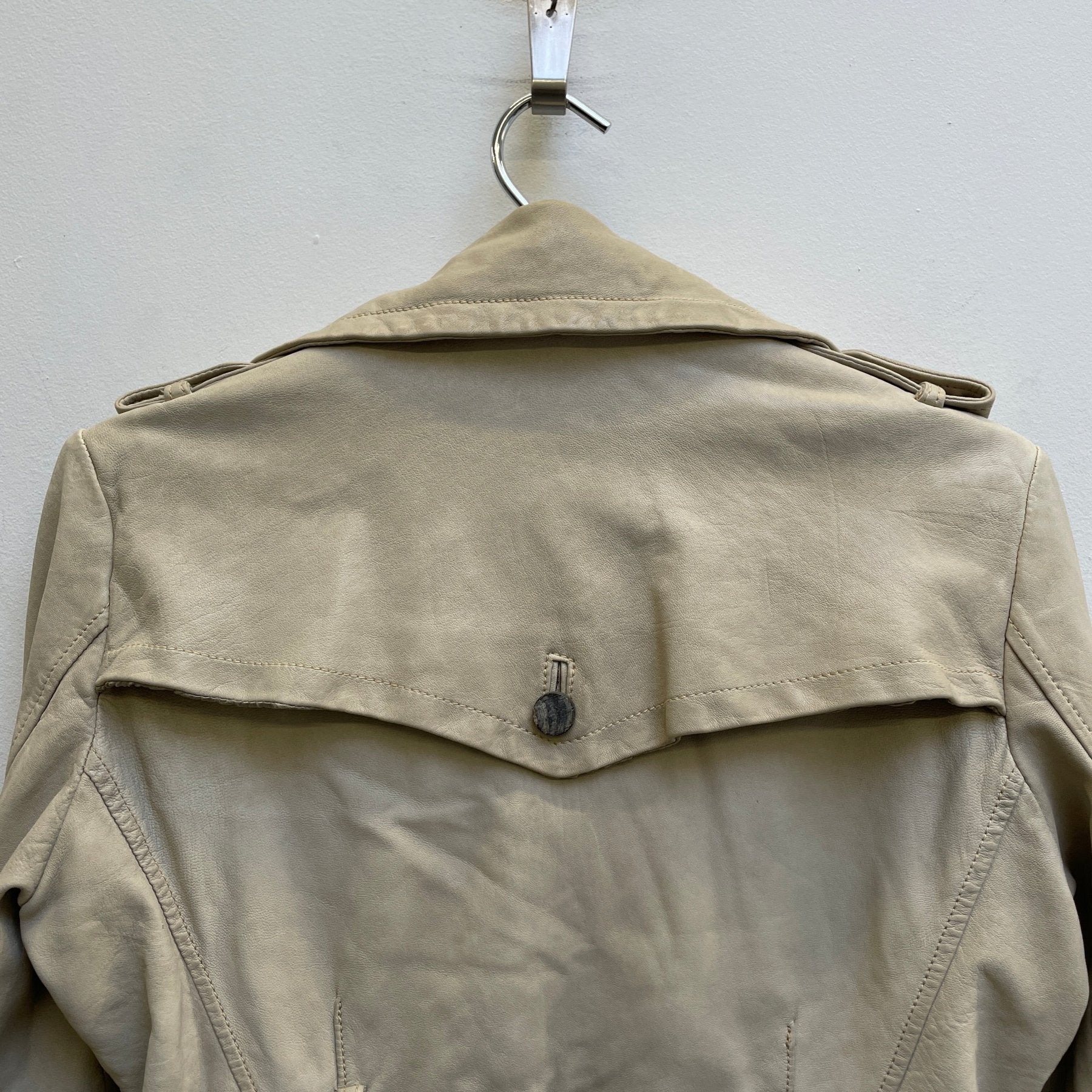 Giorgio Brato Double Breasted Leather Jacket - Image 10