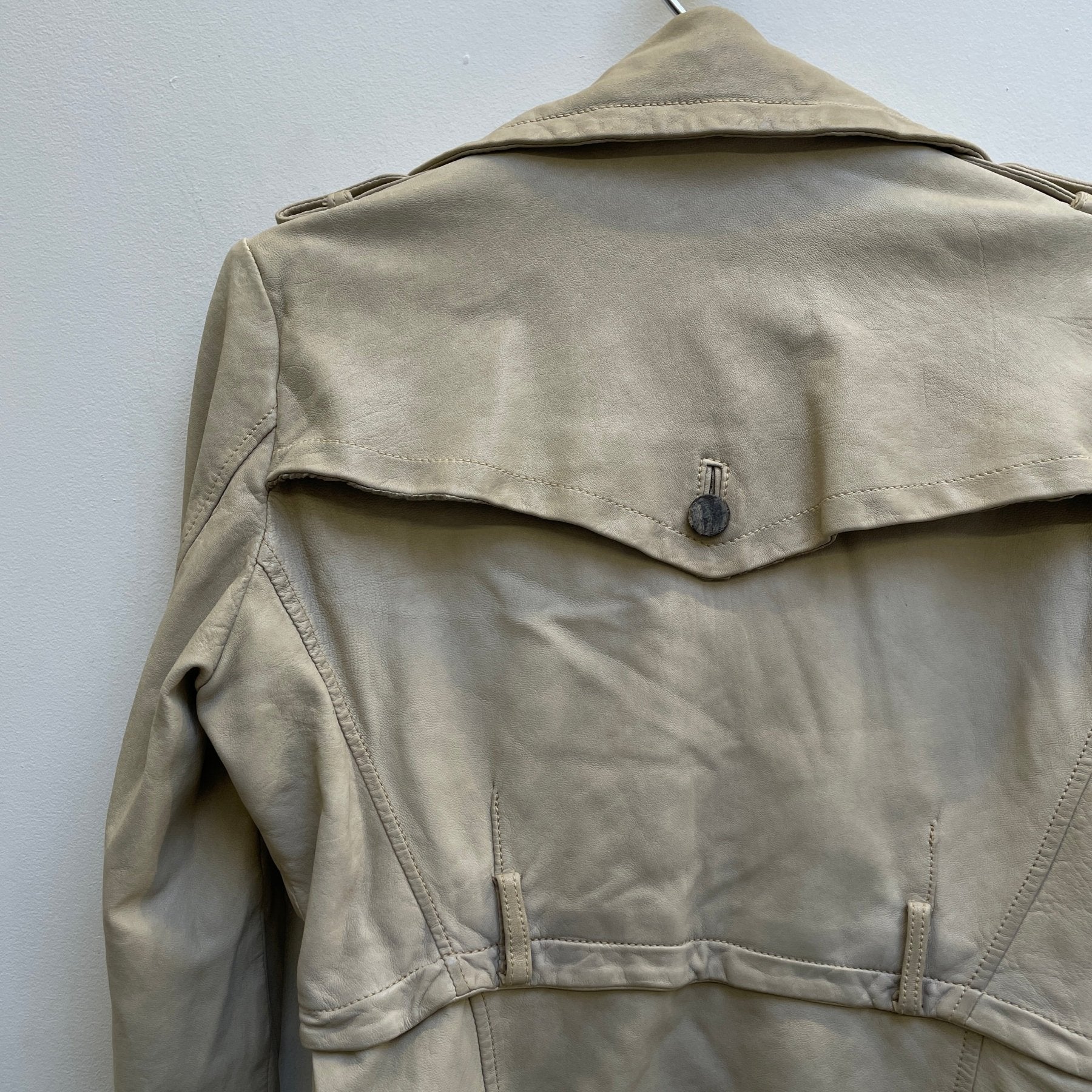 Giorgio Brato Double Breasted Leather Jacket - Image 11
