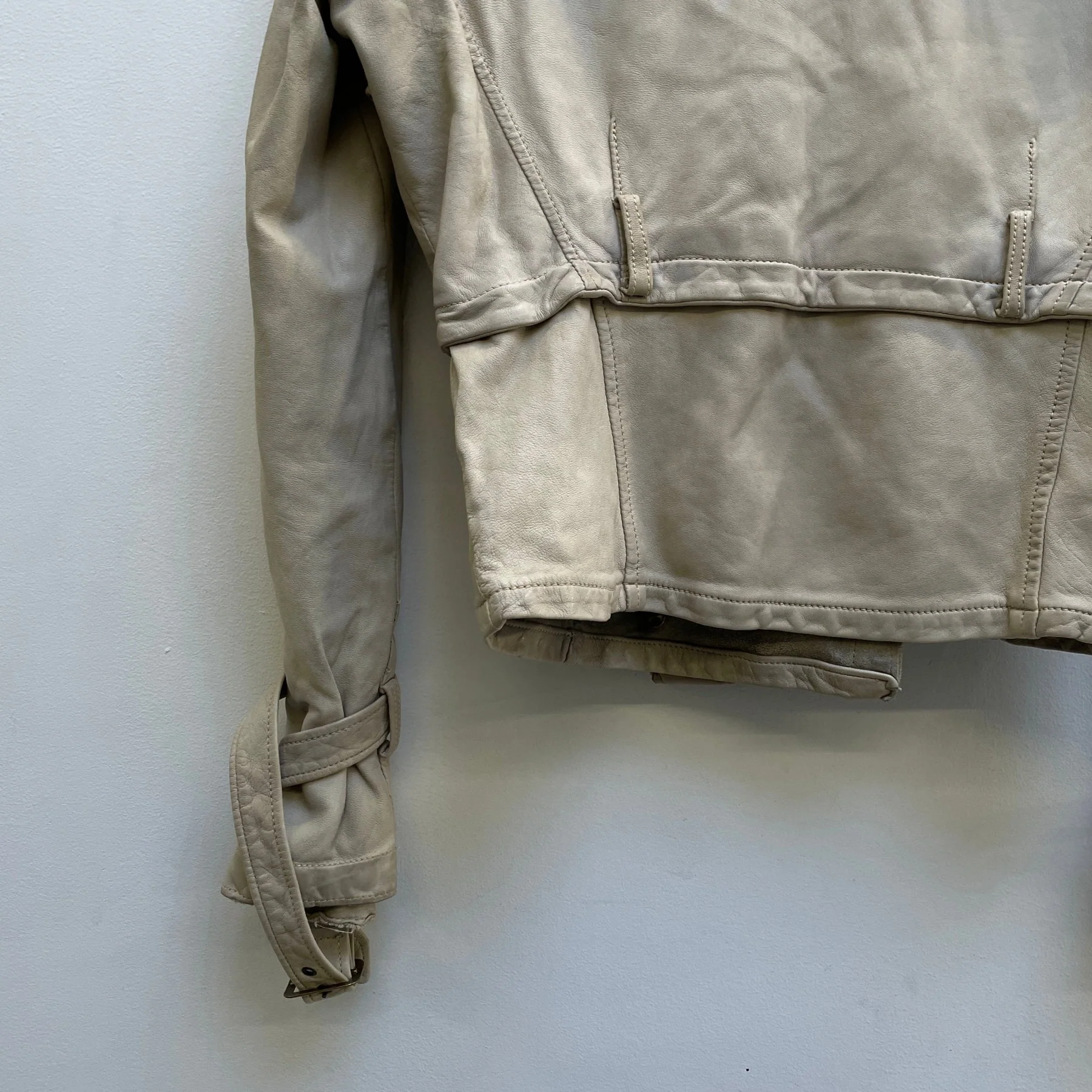 Giorgio Brato Double Breasted Leather Jacket - Image 12