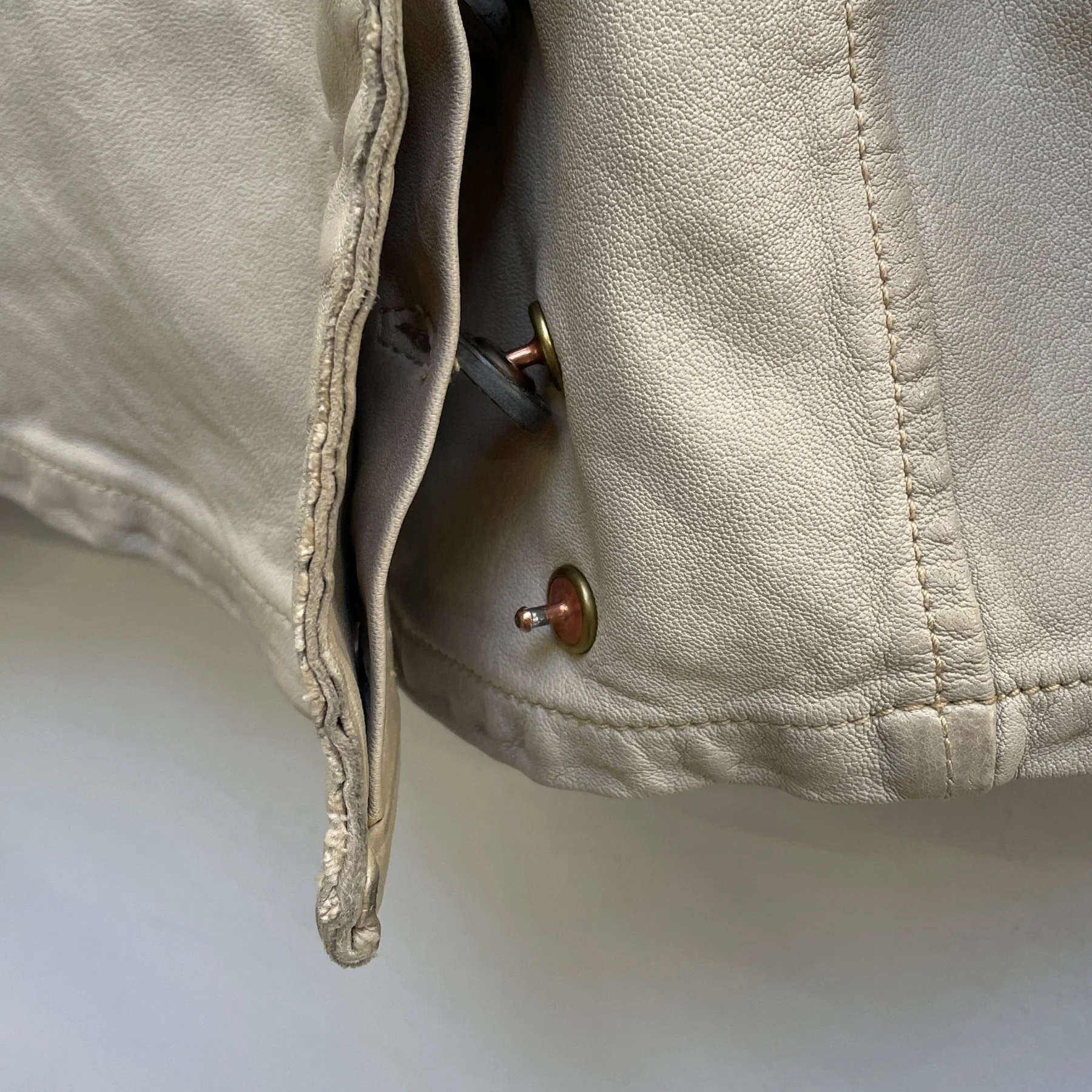 Giorgio Brato Double Breasted Leather Jacket - Image 9