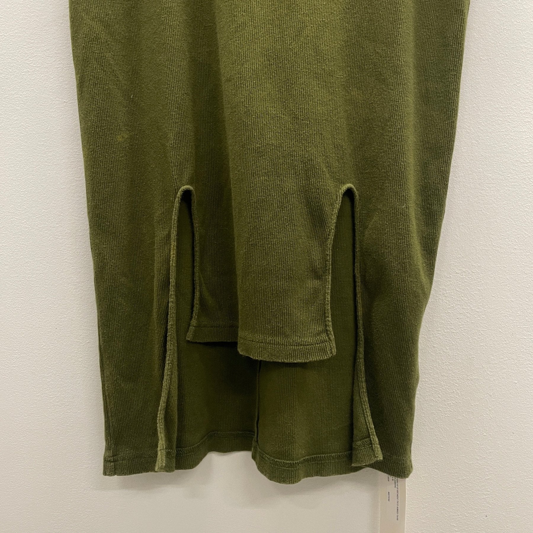 Givenchy by Ricardo Tisci Green Ribbed Tank Top - Image 4
