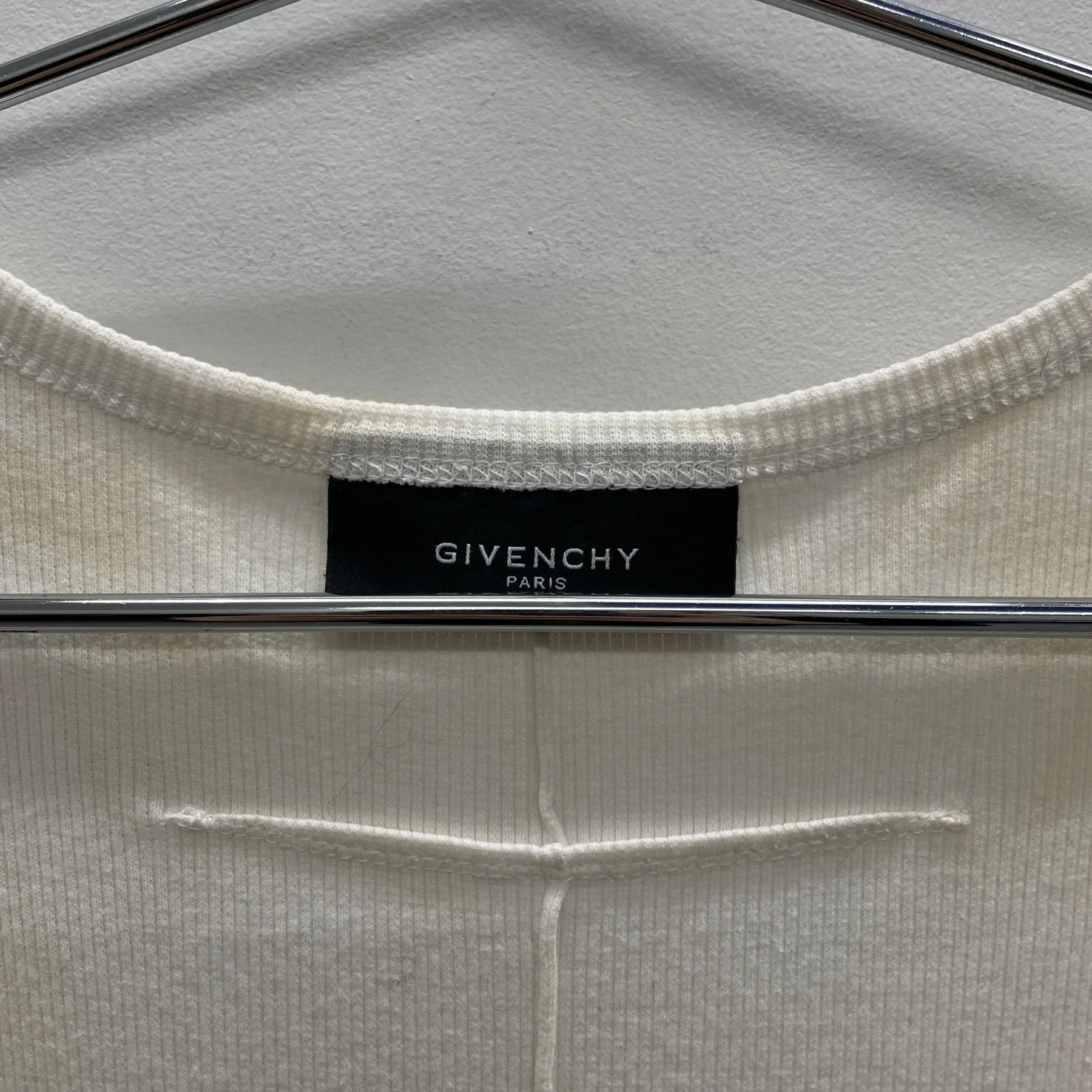 Givenchy by Ricardo Tisci White Ribbed Tank Top - Image 9