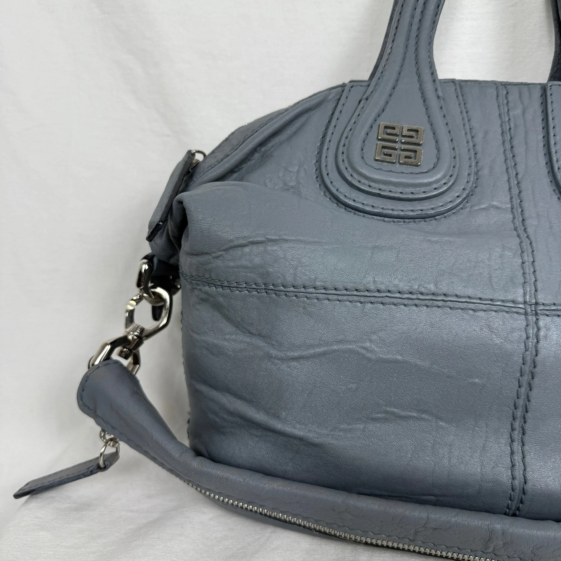 Givenchy Nightingale Leather Shoulder Bag - Image 9