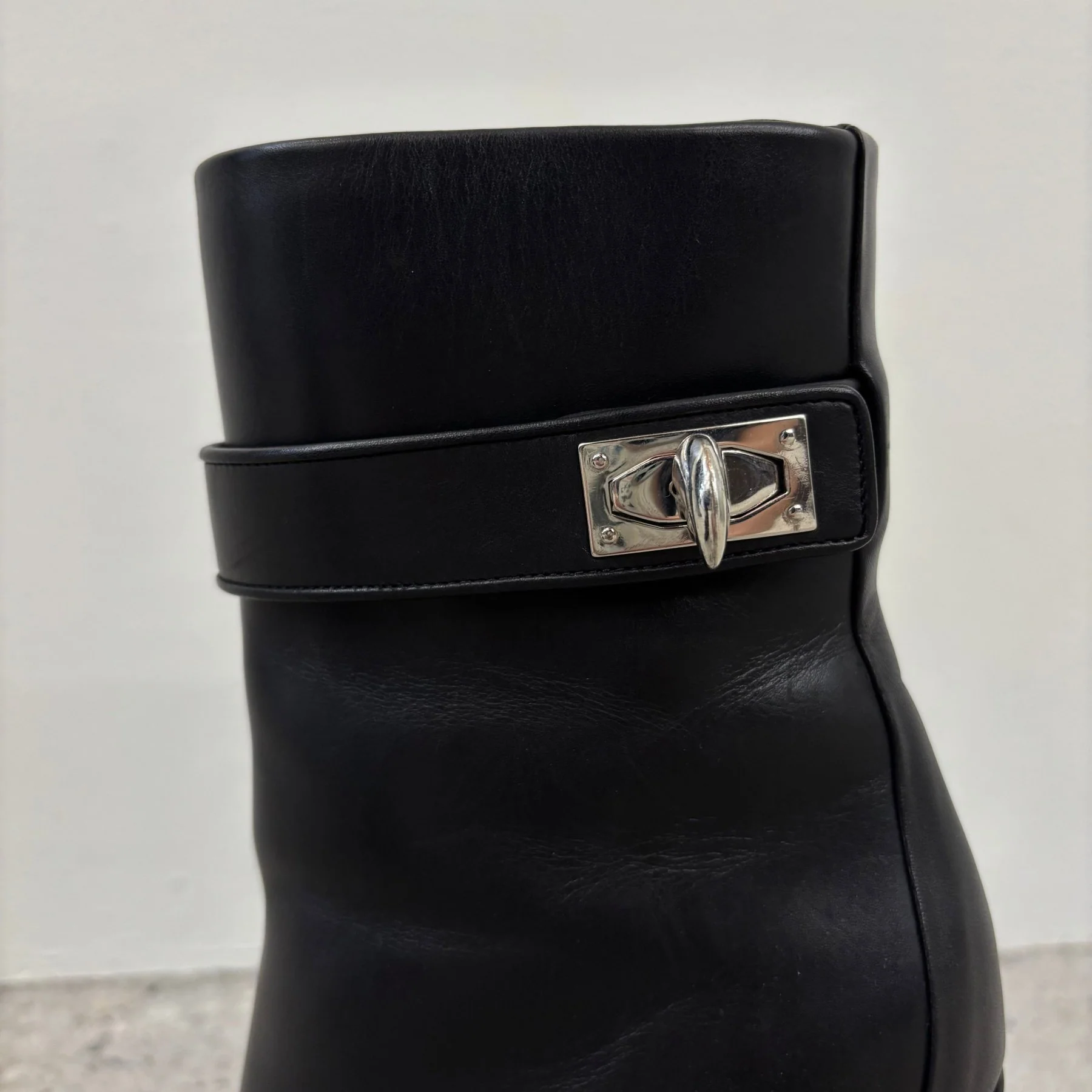 Givenchy Shark Lock Wedge Heel Boots - Image 6