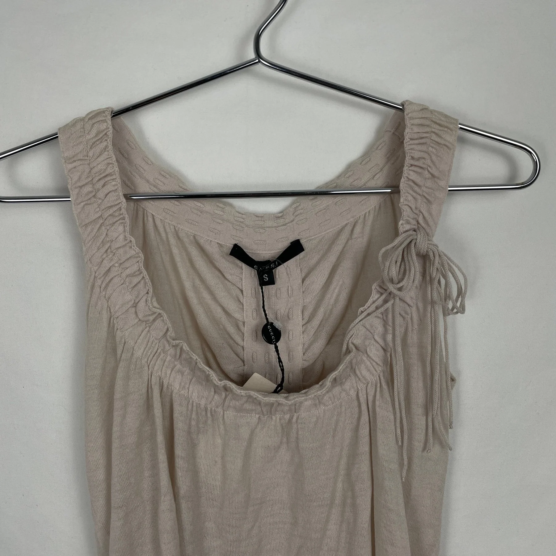 00s Gucci by Tom Ford Ruched Tank Top - Image 5