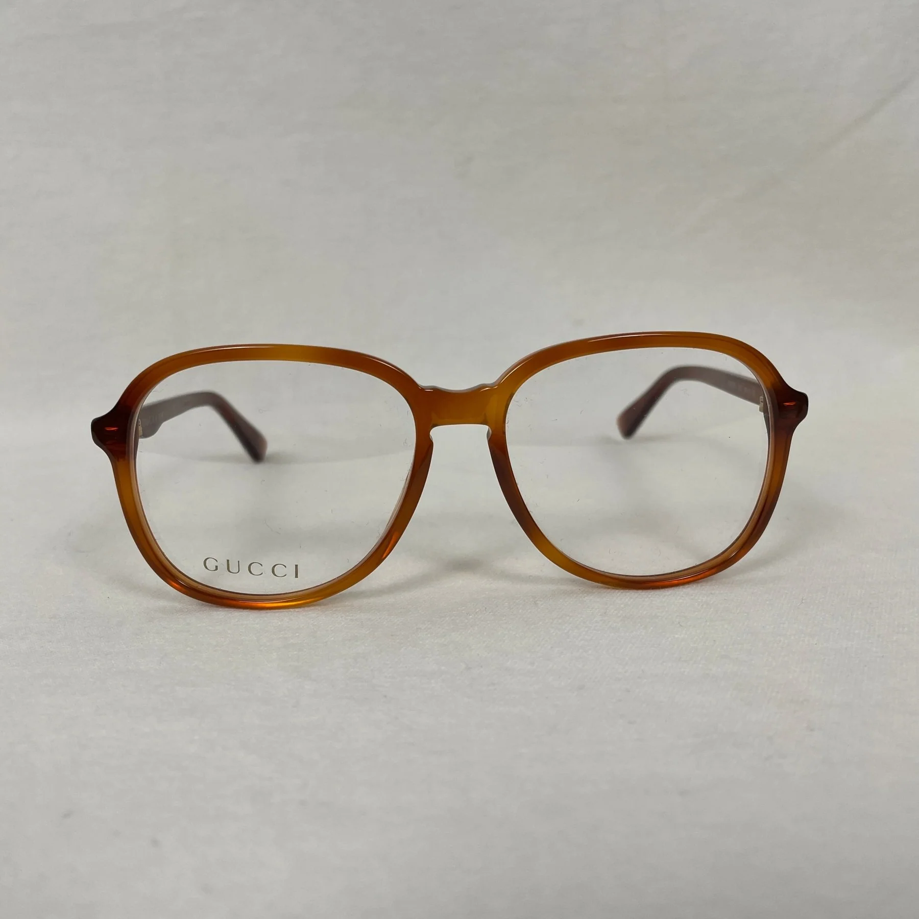 Gucci Aviator Glasses Orange Tortoise - Image 3