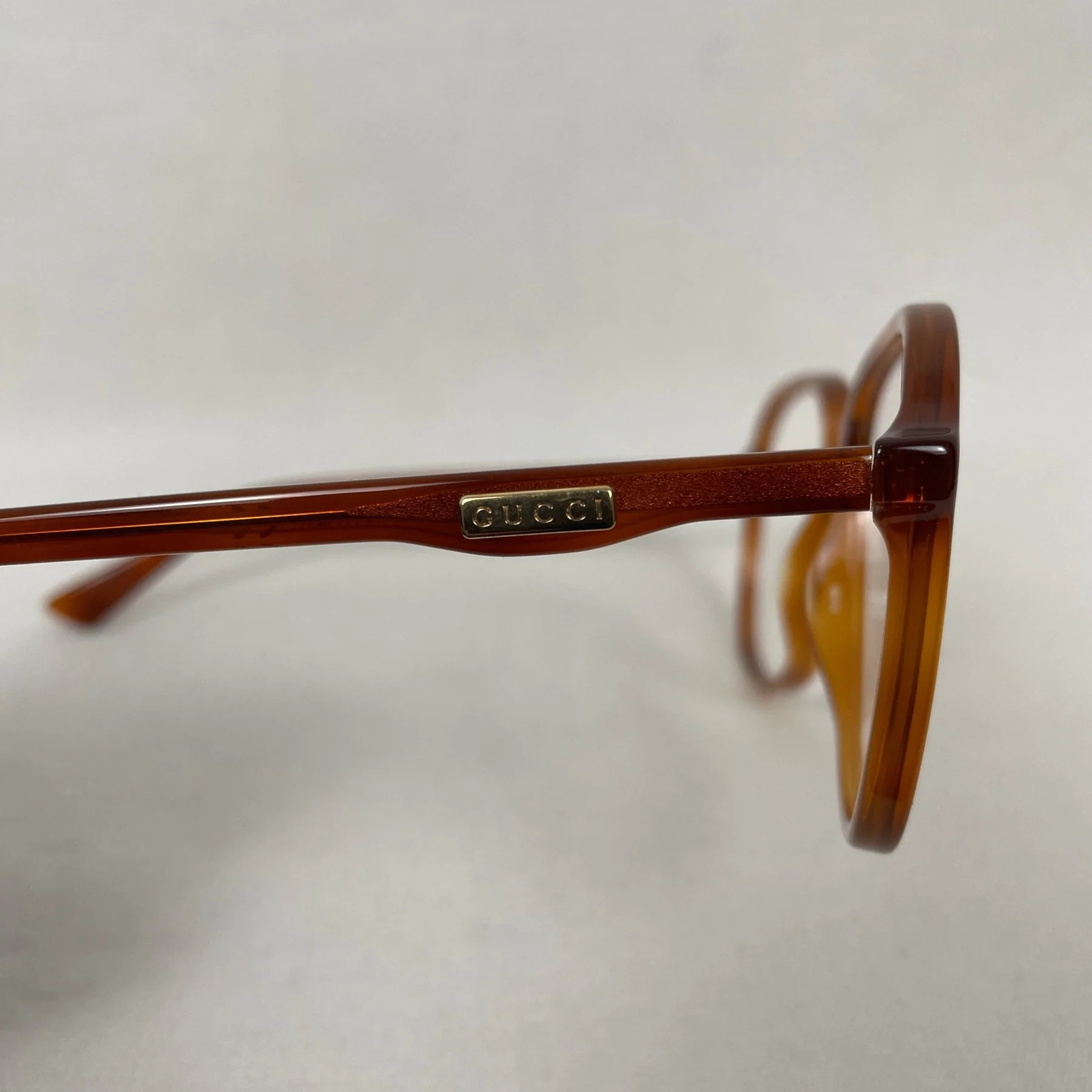 Gucci Aviator Glasses Orange Tortoise - Image 8