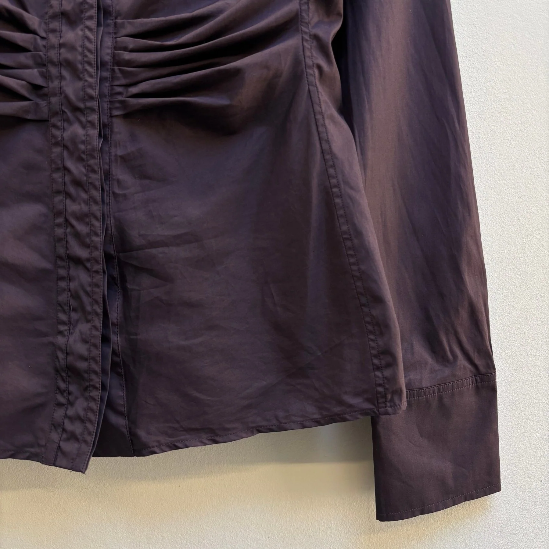 Gucci By Tom Ford Cinched Button Up Blouse - Image 6