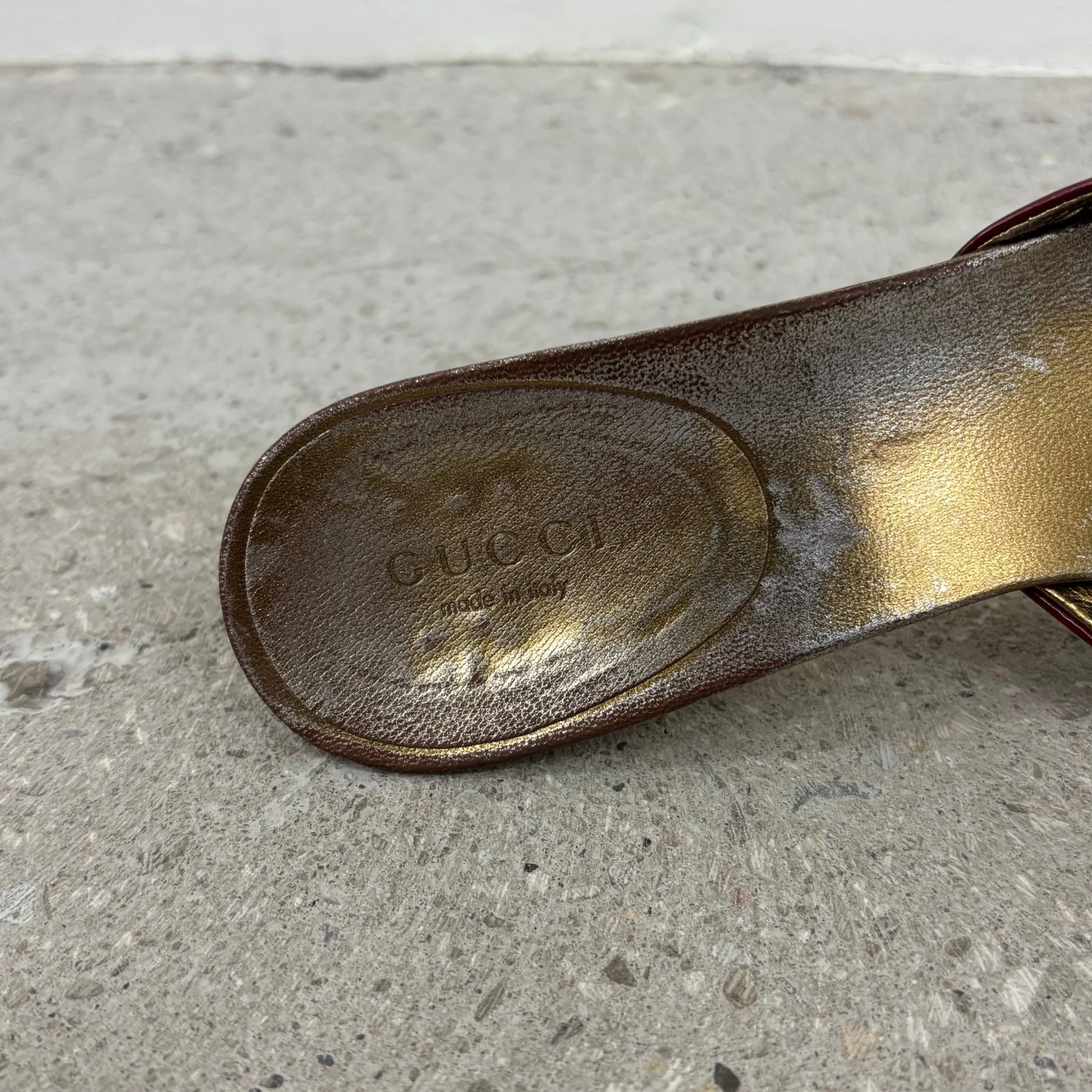 Gucci Patent Leather Open Split Kitten Heels - Image 8