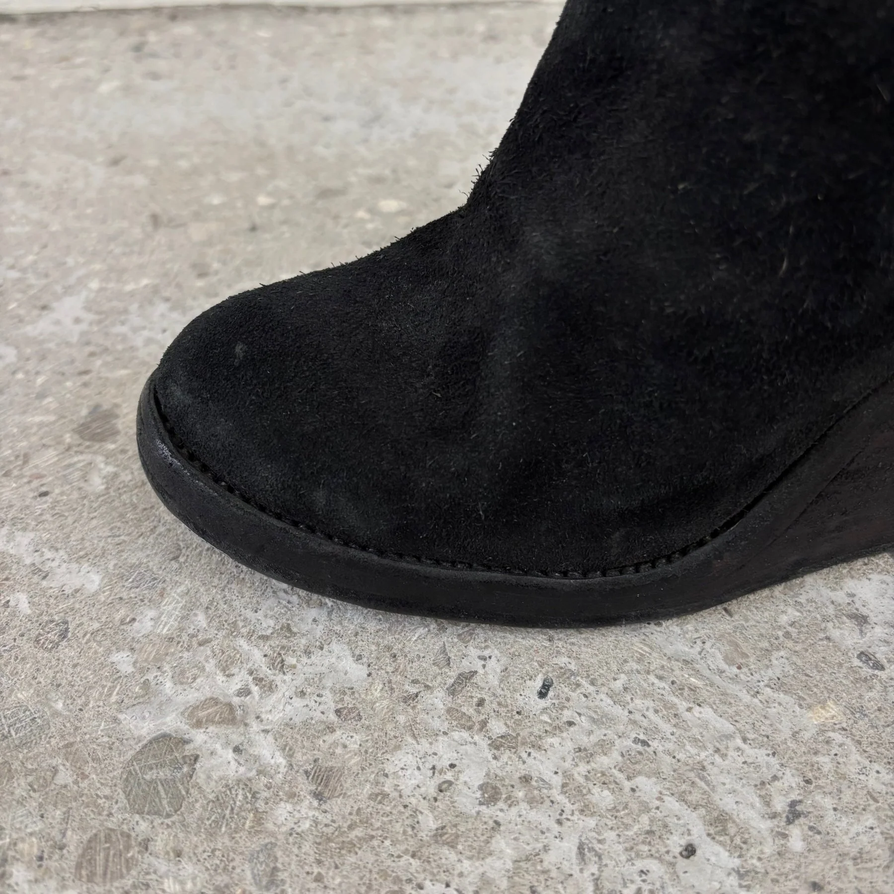 Guidi 6006 Suede Half Wedge Boots - Image 6